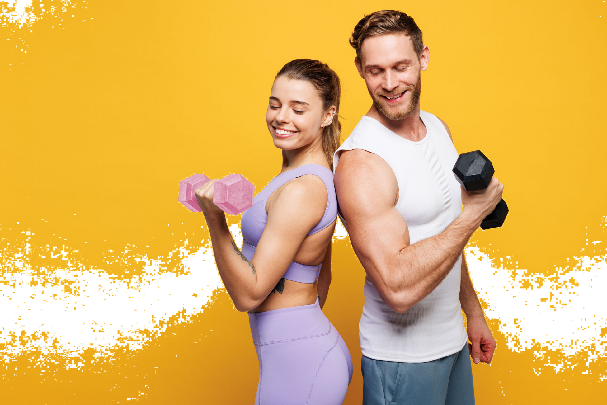 B2X, Hex Dumbbells Set 2x2 Kg, Exercise Weights, Fitness Load, Pink, Modernhome