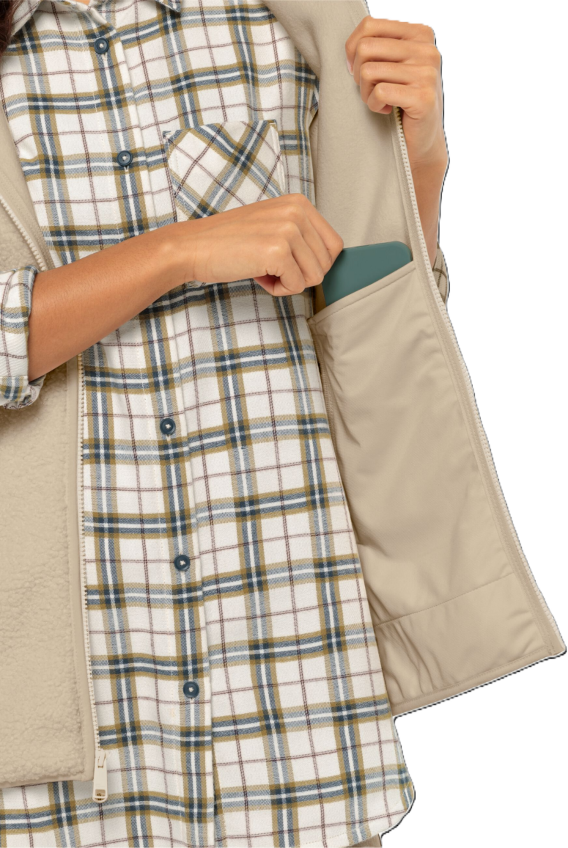 JACK WOLFSKIN, High Curl Long Vest W