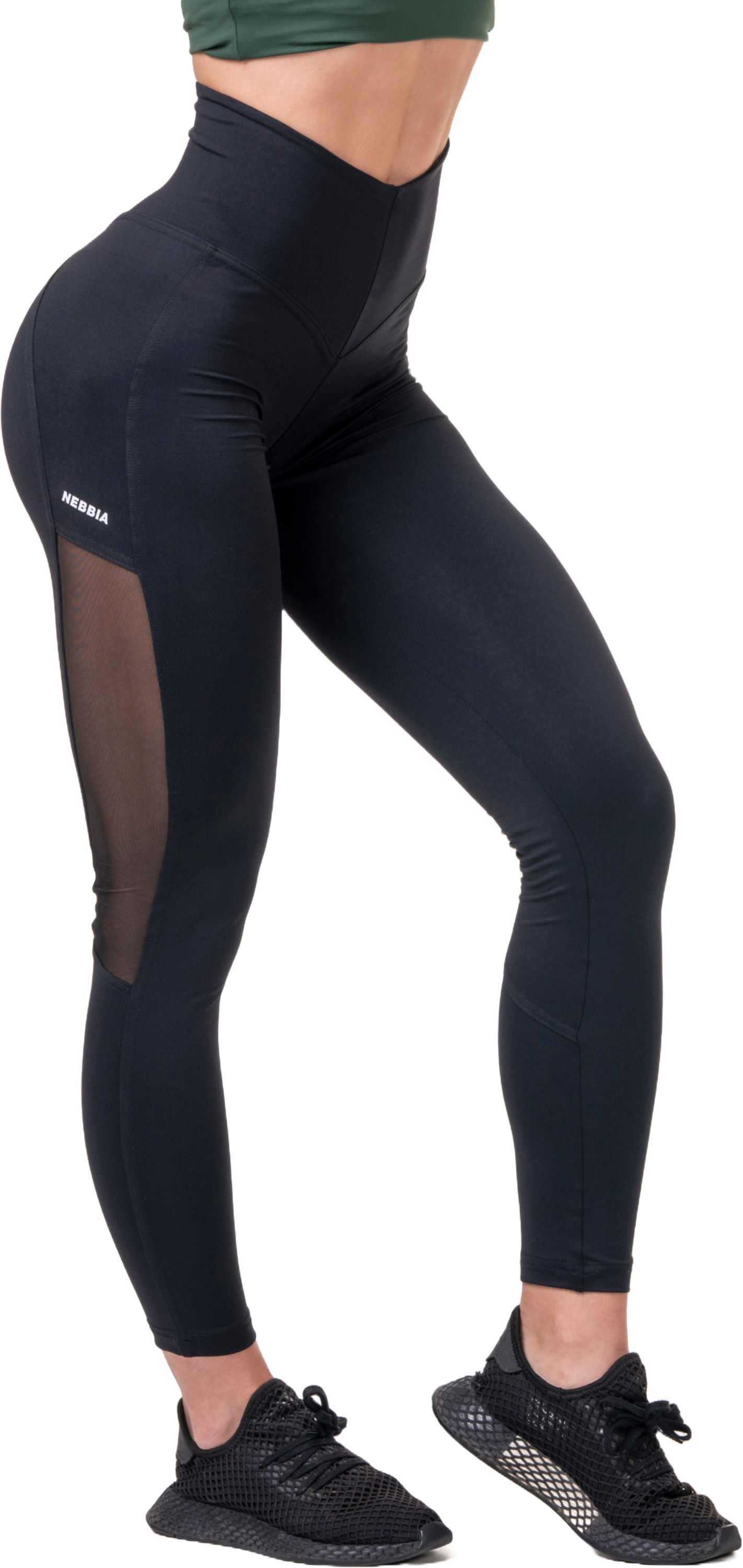 NEBBIA, High Waist Mesh Tights