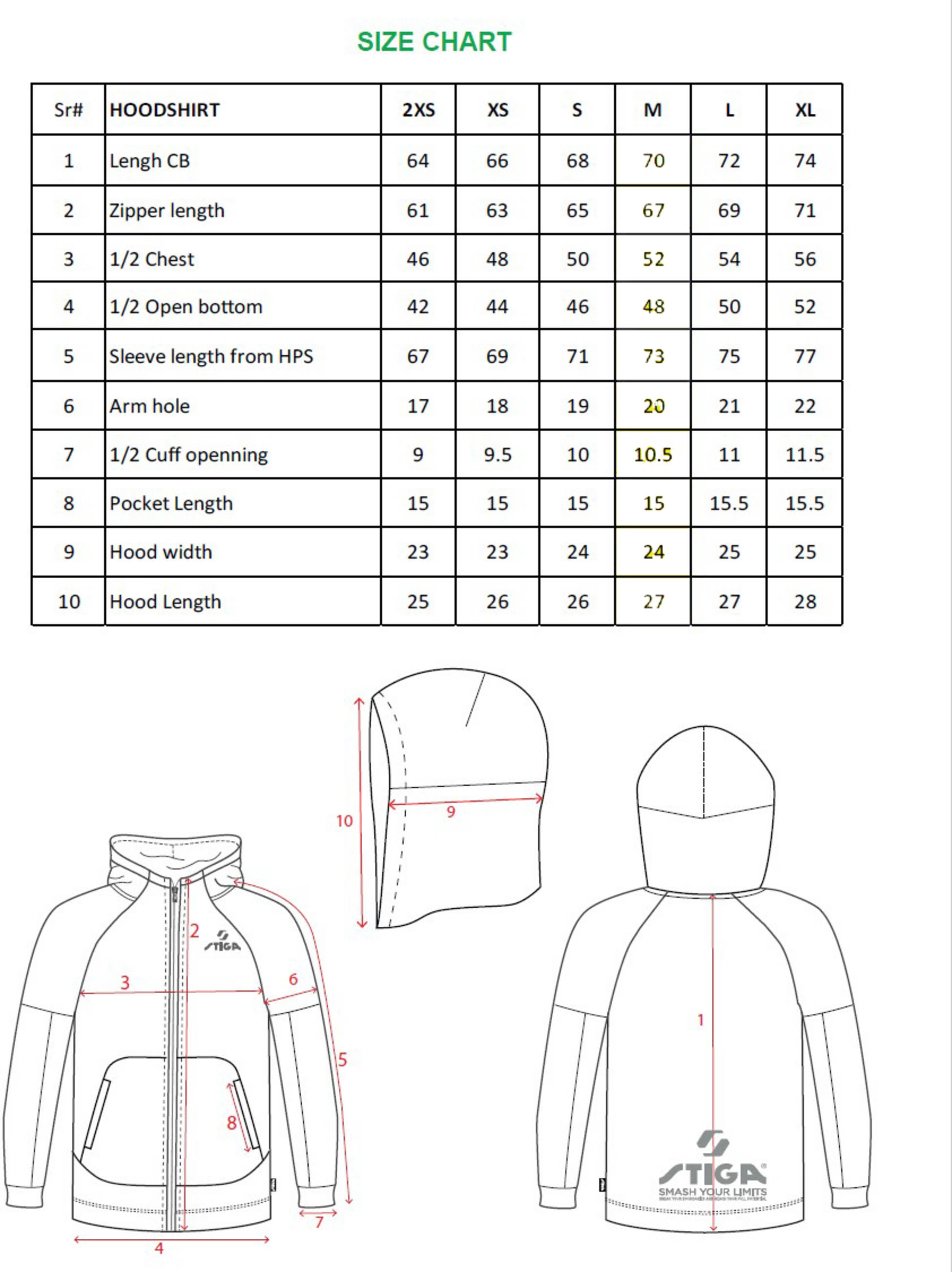 STIGA, Hoodie Jacket Pro Blue