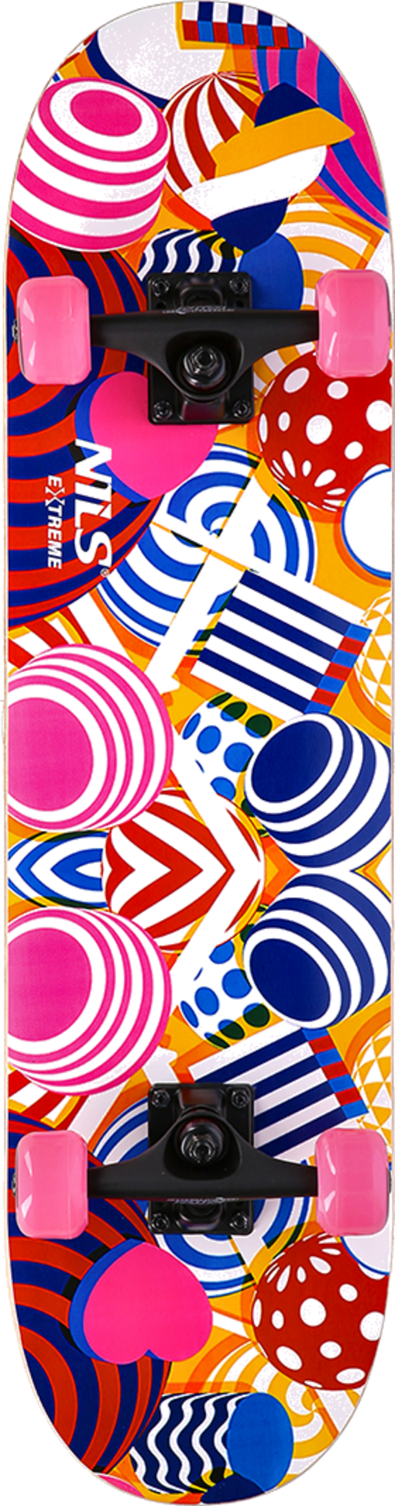 NORTHIX, Hoop Skateboard, Durable Deck, Nils Extreme