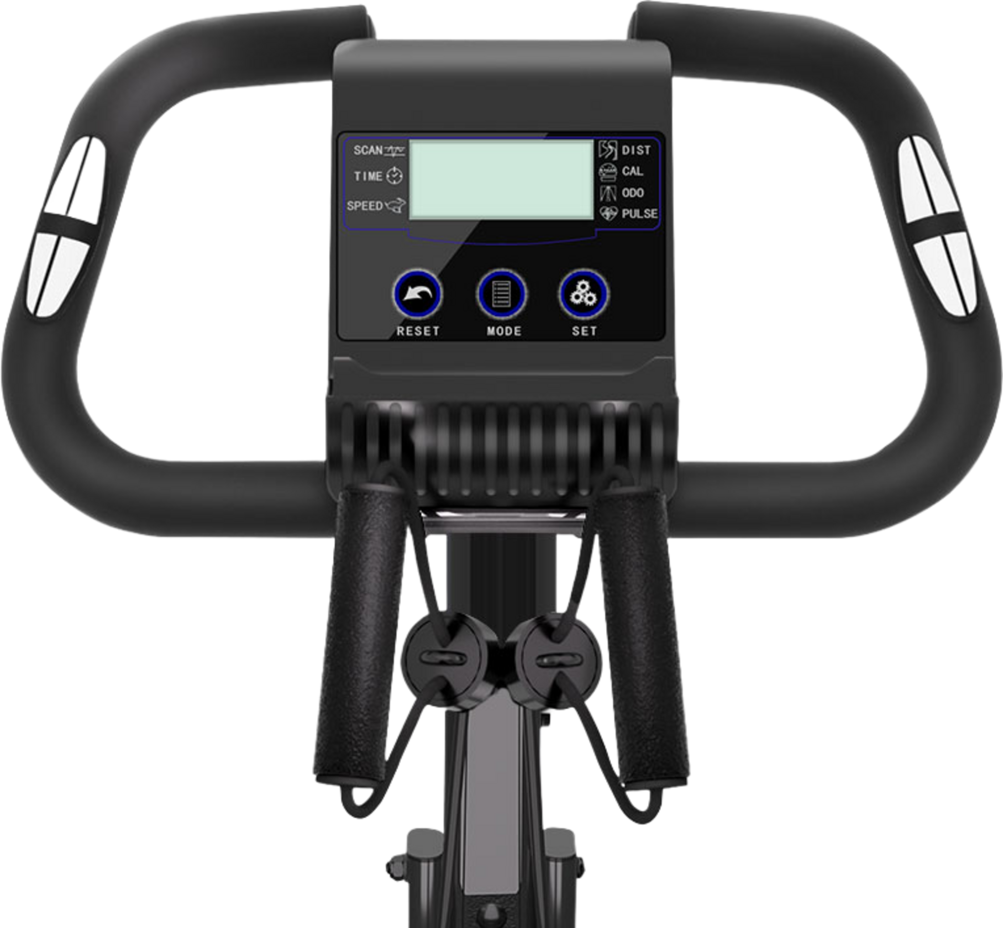 HOMEFITNESSCODE, Hopfällbar Motionscykel Med Motståndsband , Lcd-skärm