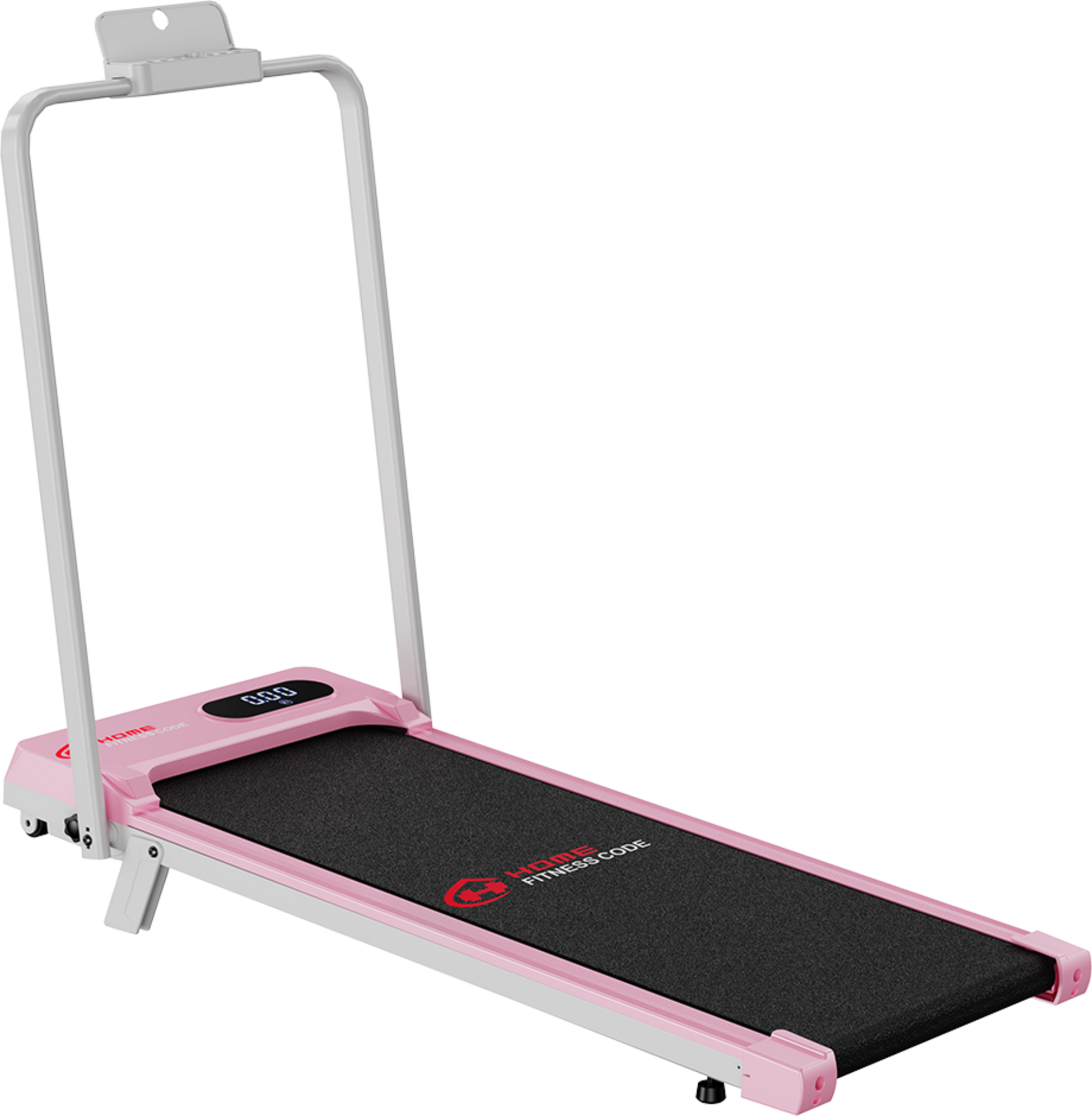 HOMEFITNESSCODE, Hopfällbart löpband, 5 % manuell lutning, 1–6 km/h