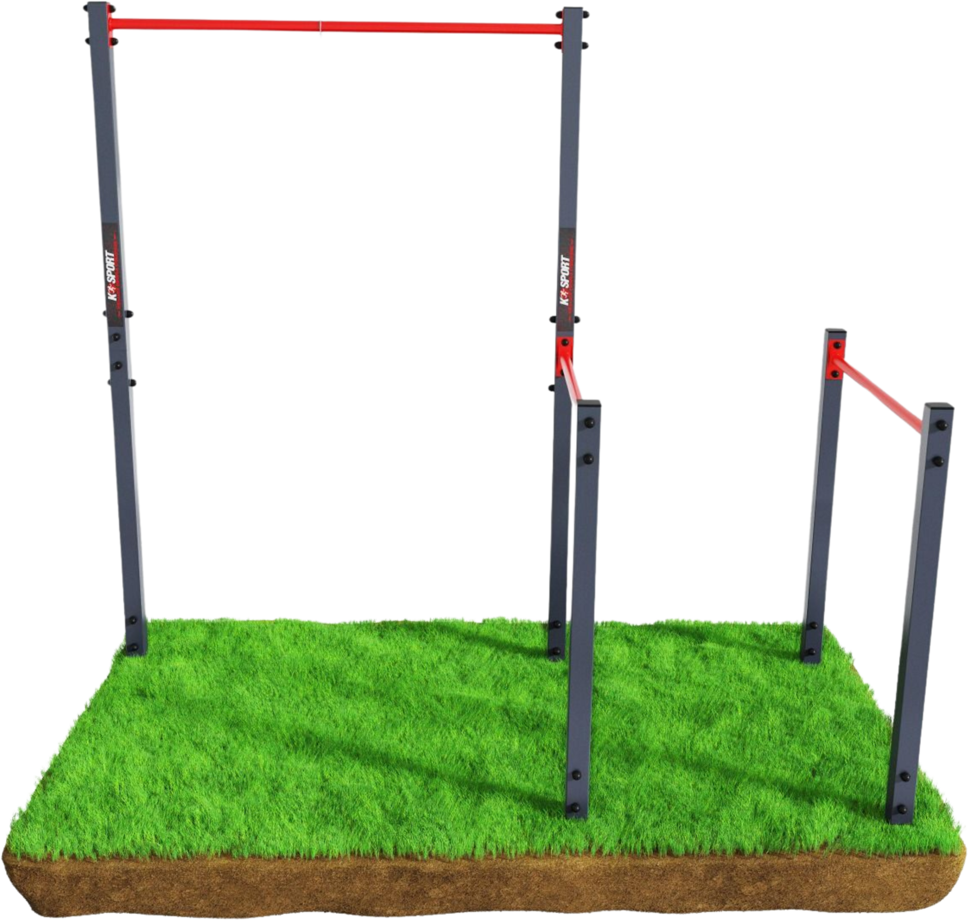 K-SPORT, Horisontell Bar Utomhus Med Pull-up Bar I Tr&auml;dg&aring;rden (outdoor)