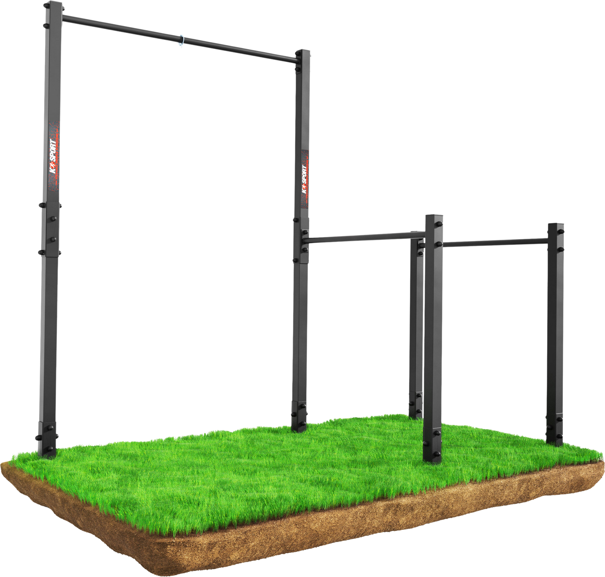 K-SPORT, Horisontell Bar Utomhus Med Pull-up Bar I Tr&auml;dg&aring;rden (outdoor)