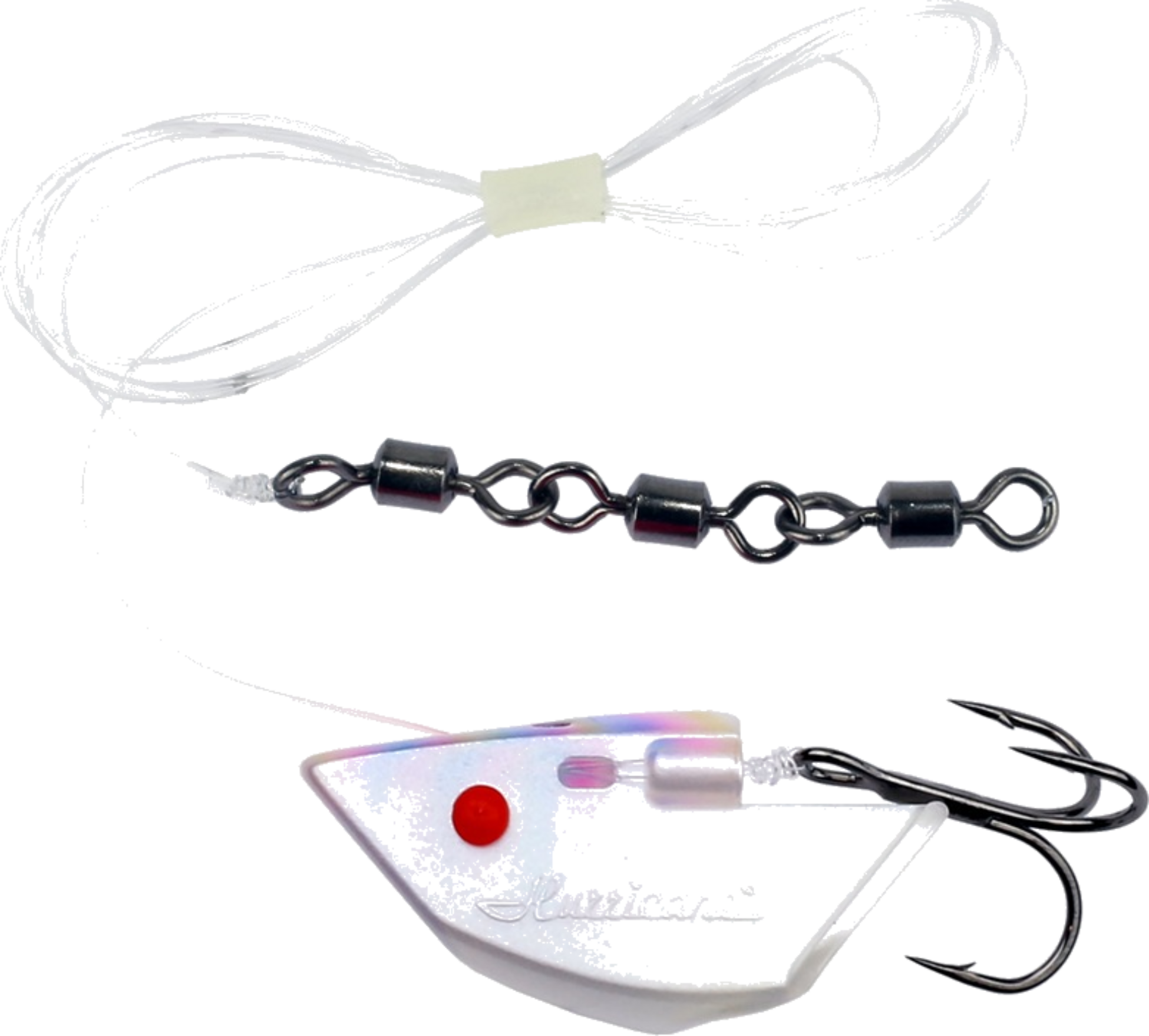 HURRICANE, Hurricane Baithead L Rigged Clear Lollipop