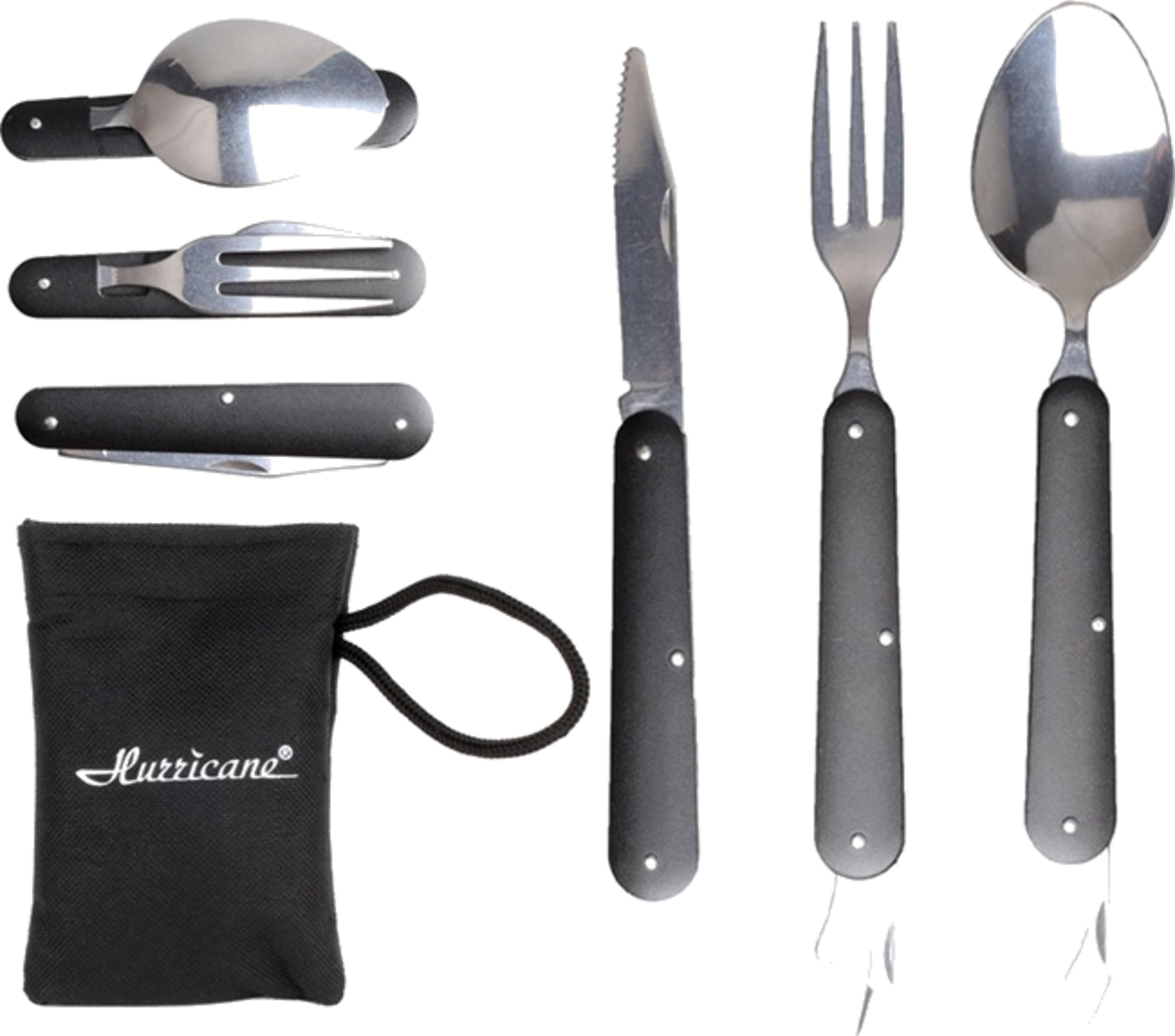 HURRICANE, Hurricane Folding Cutlery Set 9,5&ndash;20cm