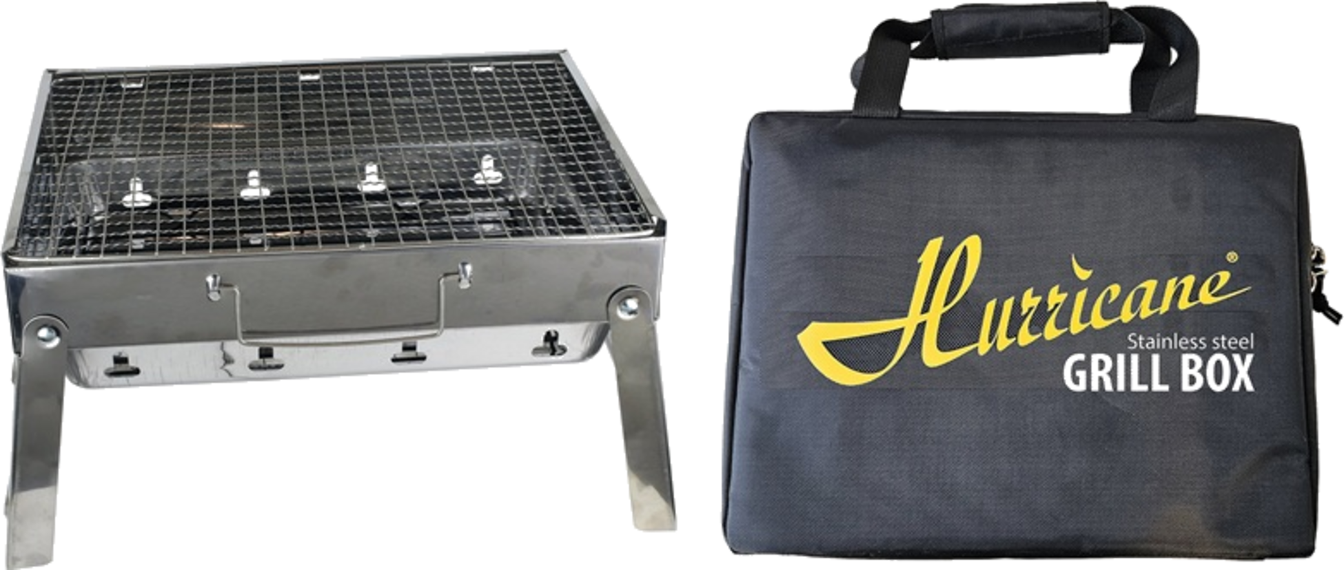 HURRICANE, Hurricane Grill Box Stainless Steel 39x30x8cm