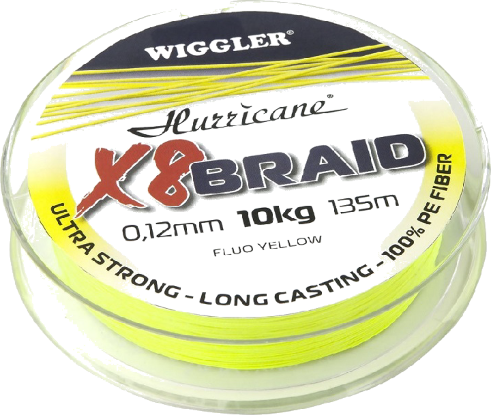 HURRICANE, Hurricane X8 Braid Fluo Yellow 0,06mm 5,9kg 135m