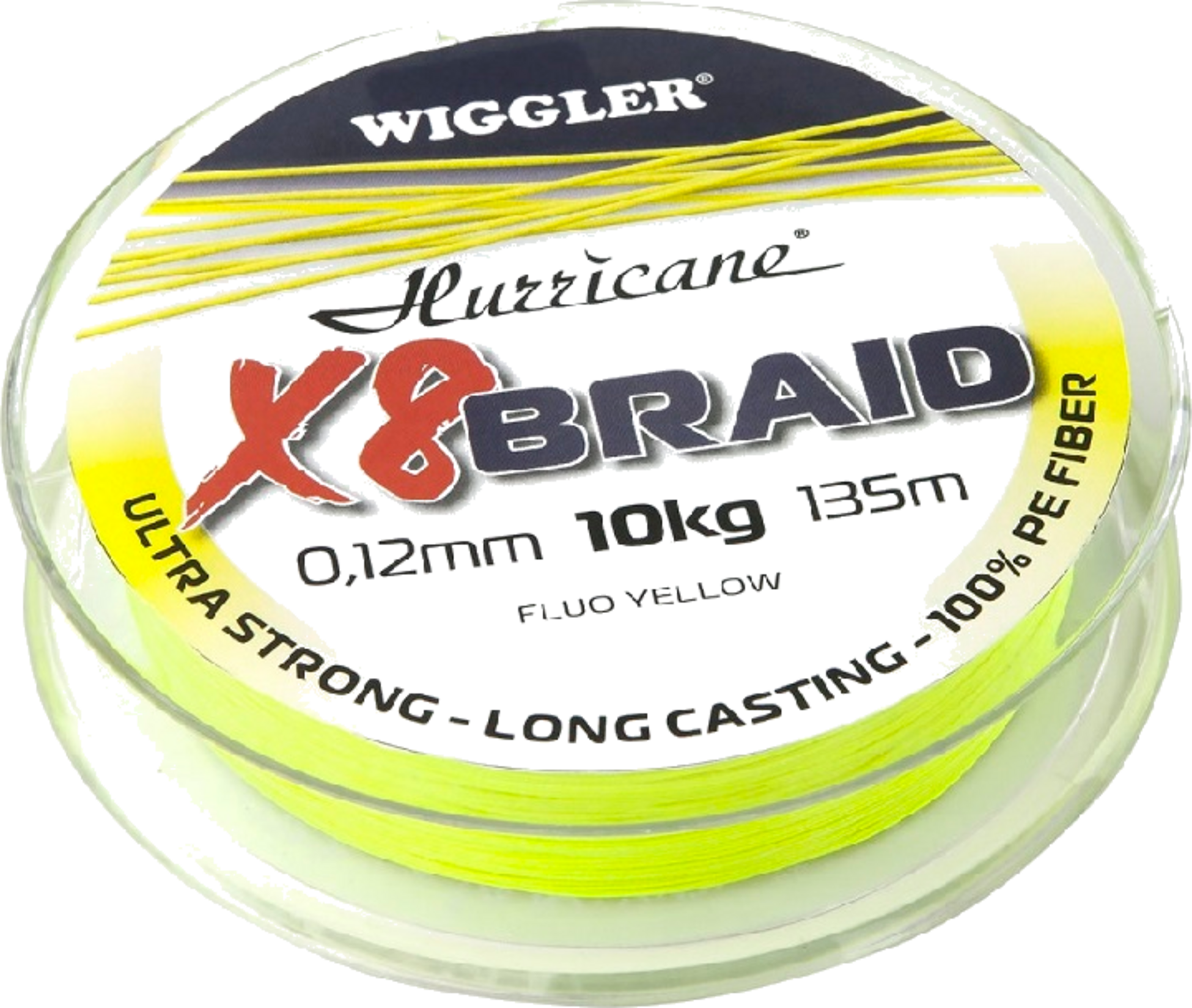 HURRICANE, Hurricane X8 Braid Fluo Yellow 0,18mm 16,3kg 135m