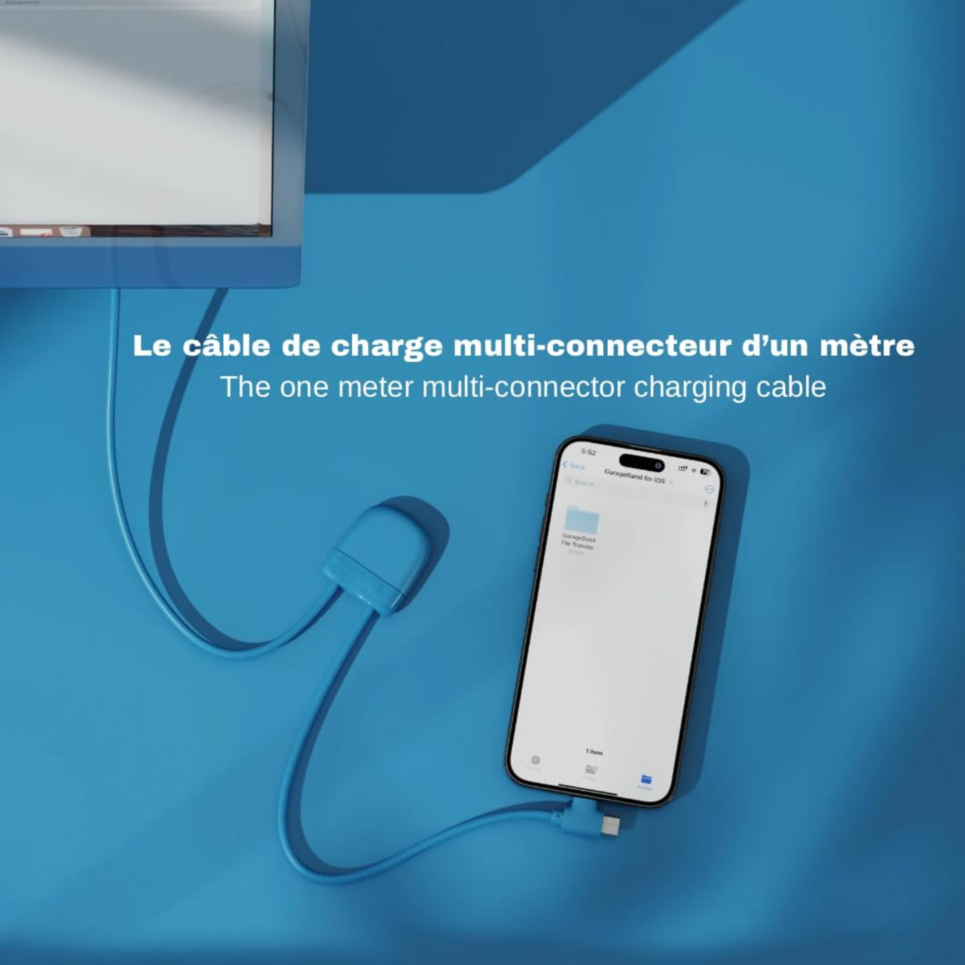 XOOPAR, Ice-c Multi-connector Laddningskabel Blå