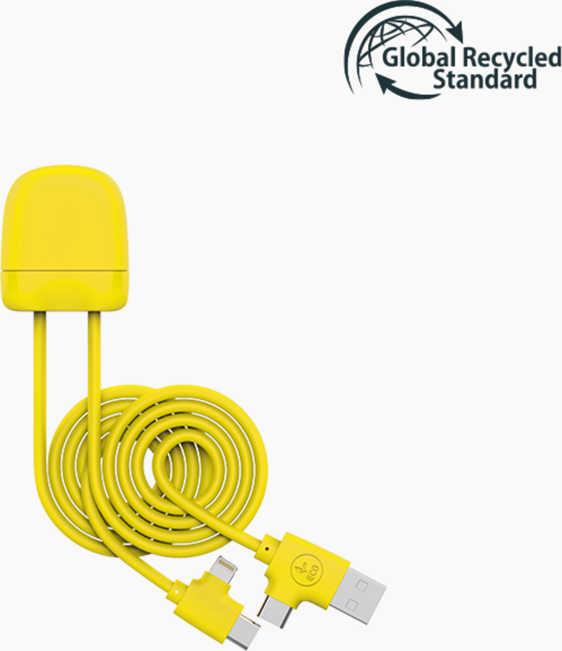 XOOPAR, Ice-c Multi-connector Laddningskabel Gul