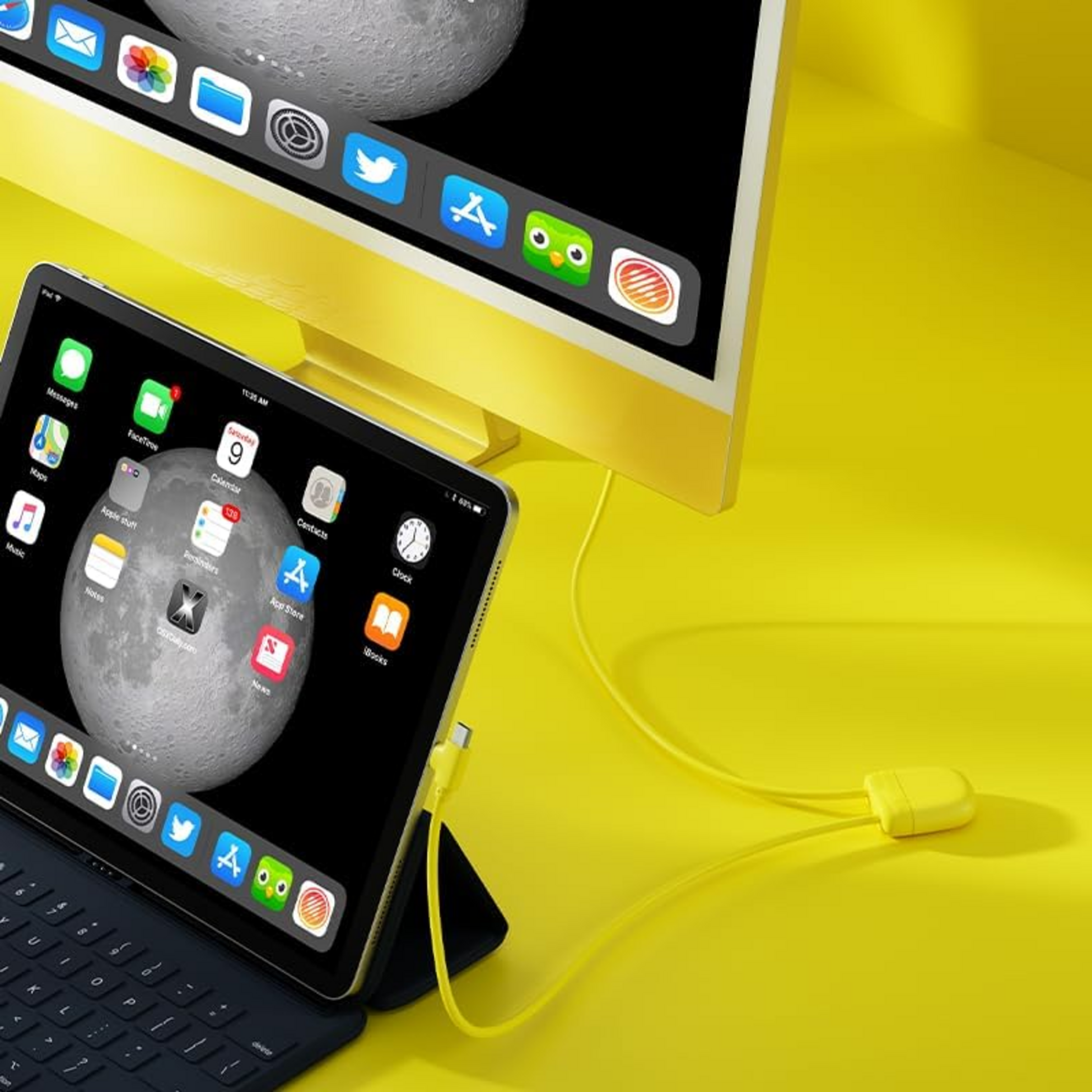 XOOPAR, Ice-c Multi-connector Laddningskabel Gul