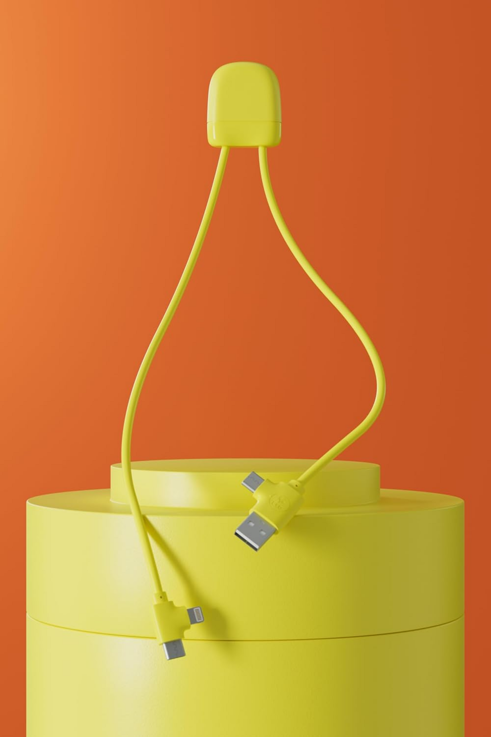 XOOPAR, Ice-c Multi-connector Laddningskabel Gul