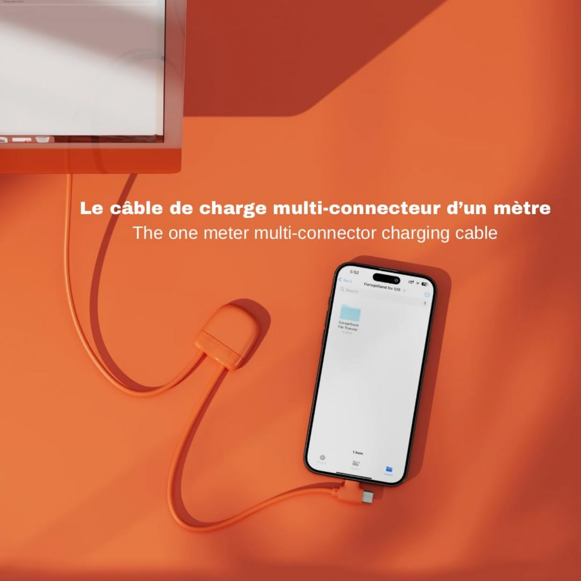 XOOPAR, Ice-c Multi-connector Laddningskabel Orange