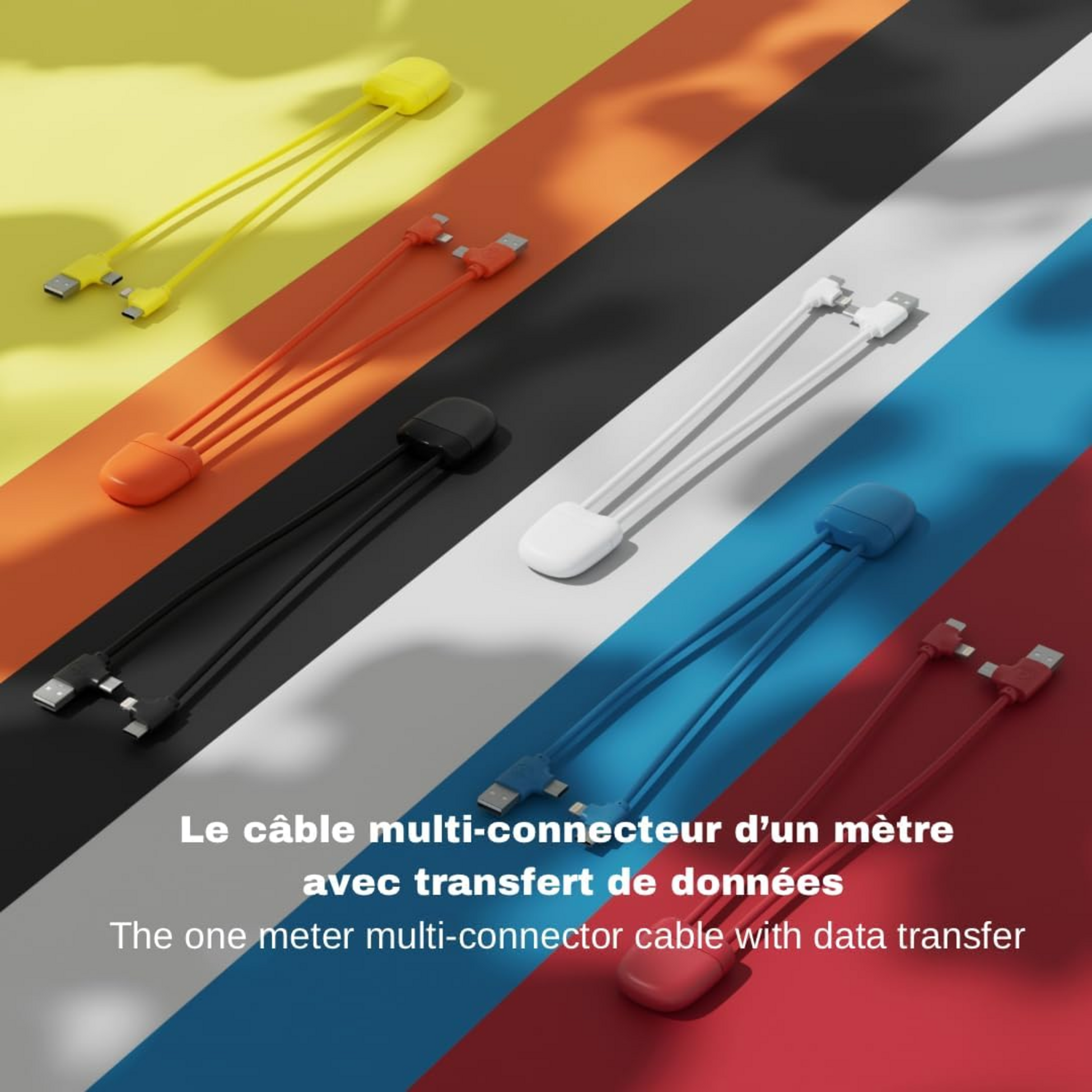 XOOPAR, Ice-c Multi-connector Laddningskabel R&ouml;d