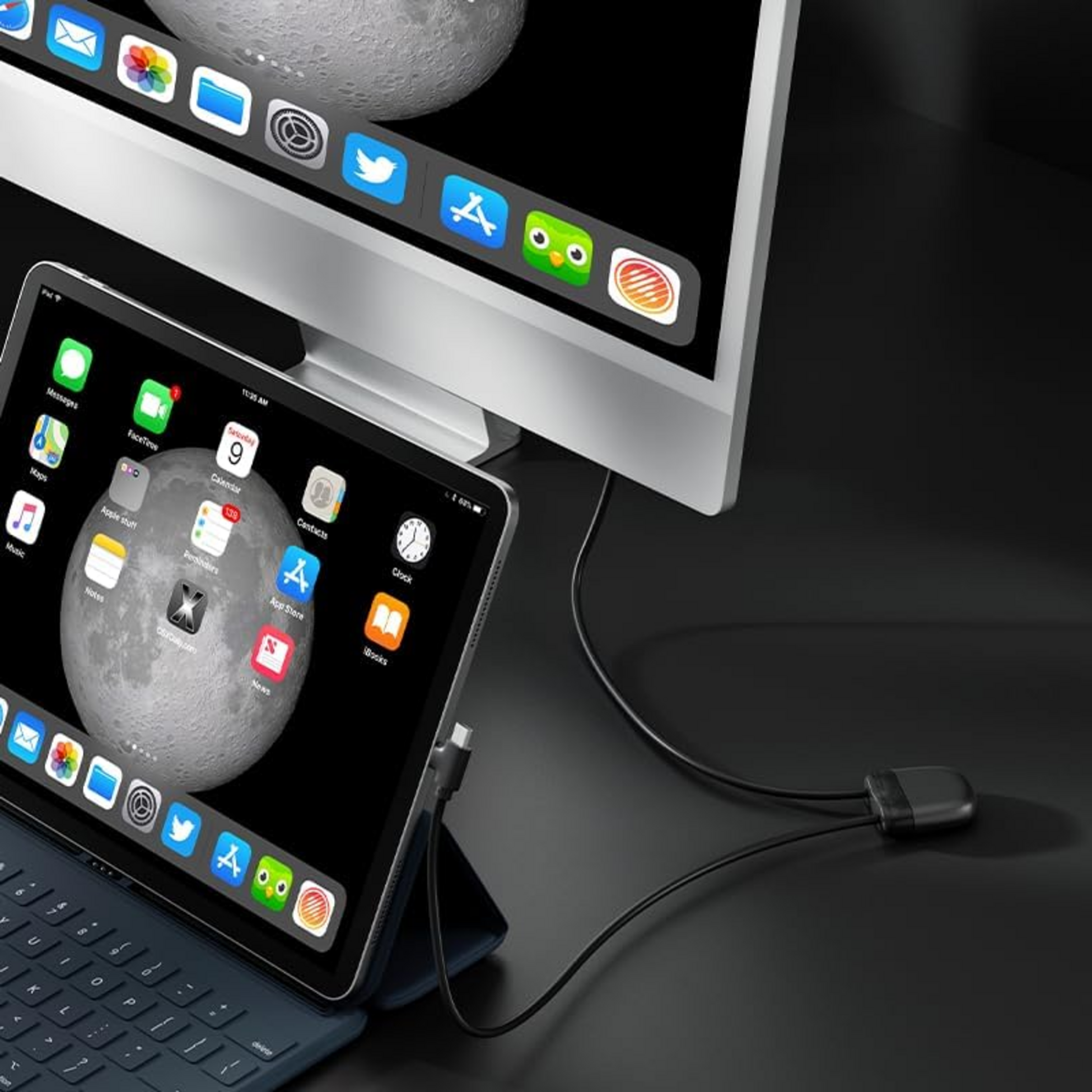 XOOPAR, Ice-c Multi-connector Laddningskabel Svart