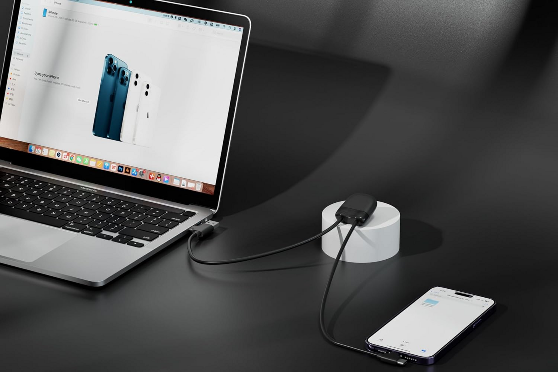 XOOPAR, Ice-c Multi-connector Laddningskabel Svart