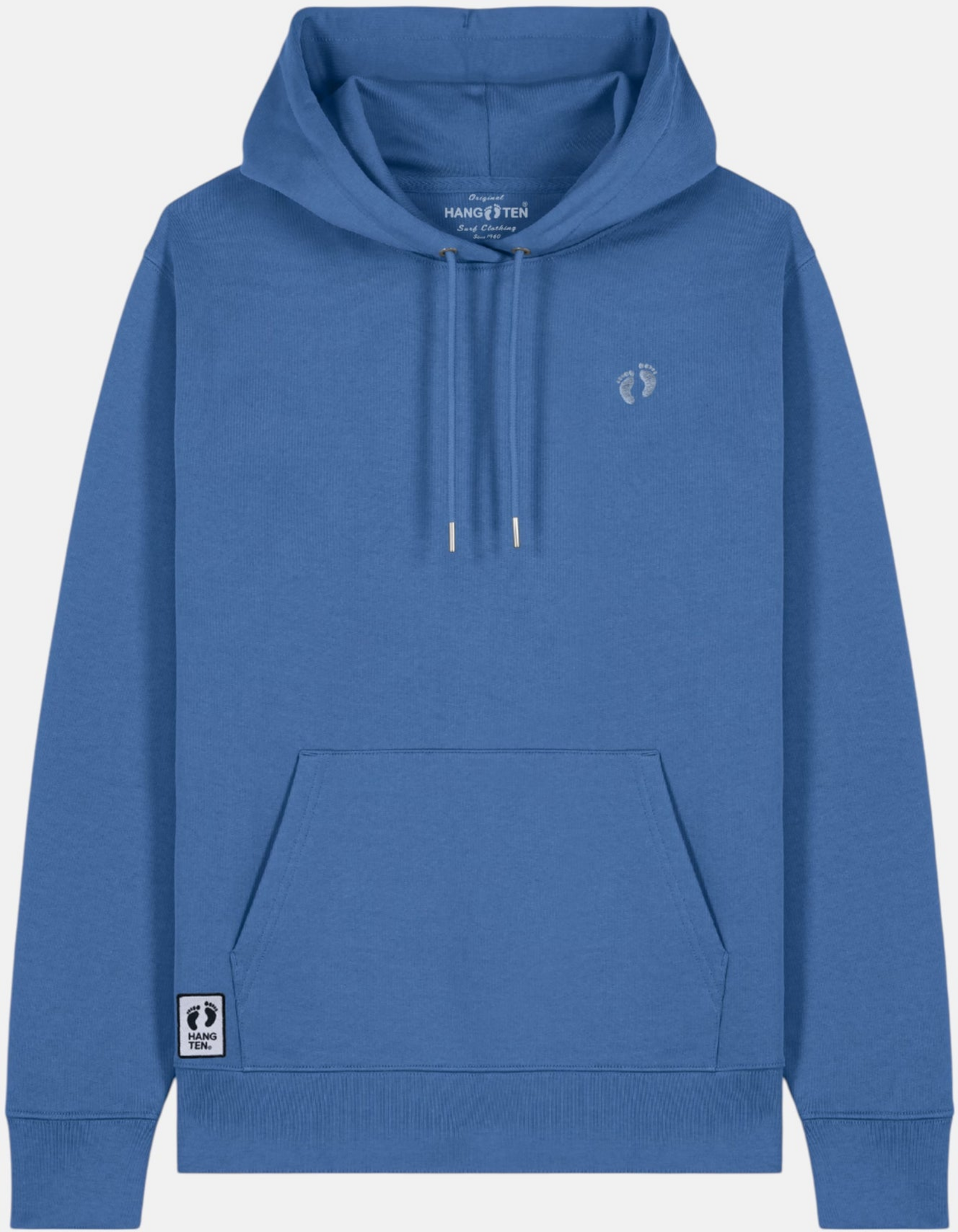 HANG TEN, Icon Feet Organic Cotton Hoodie - Mindful Blue