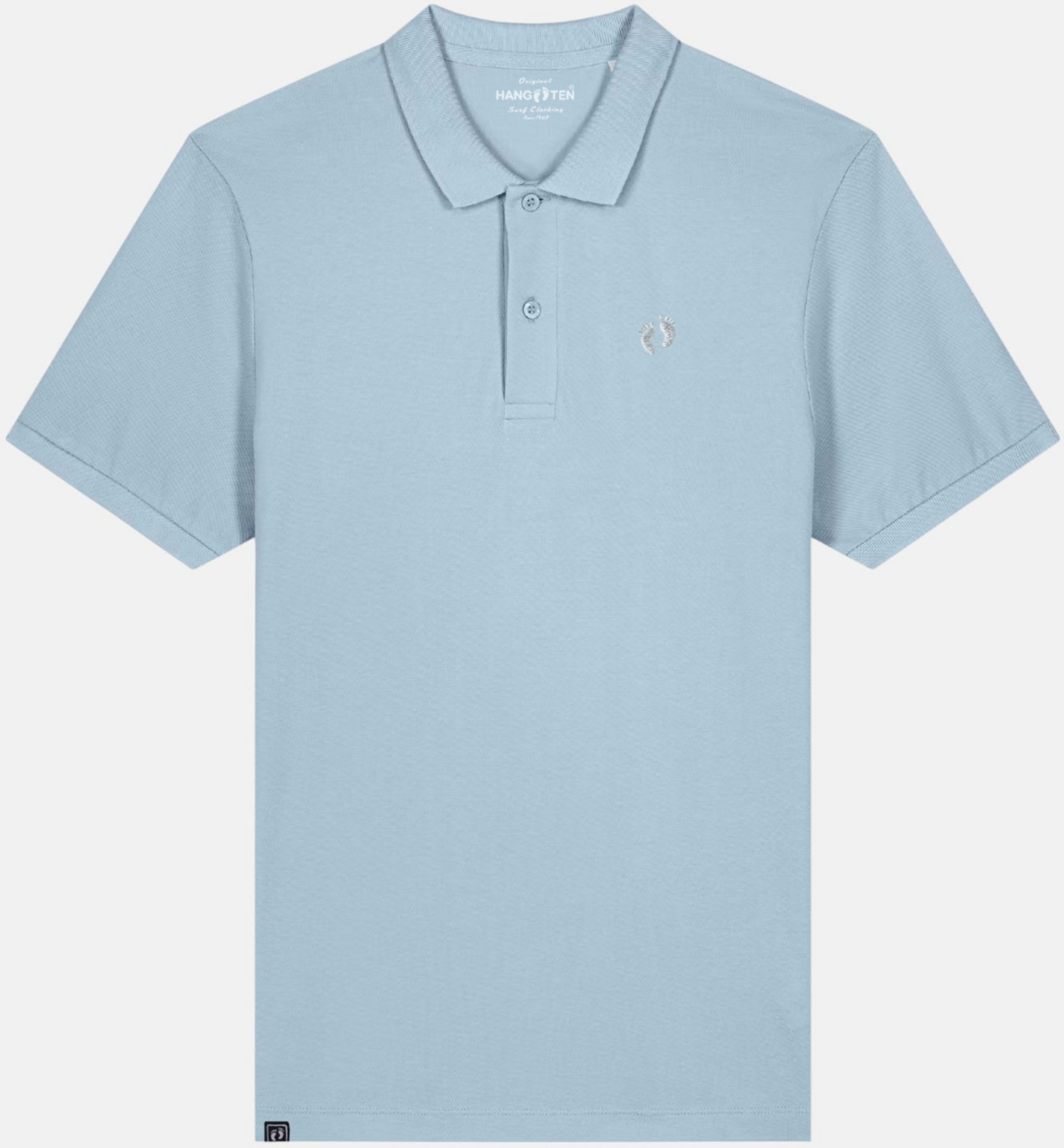 HANG TEN, Icon Organic Cotton Polo Shirt - Sky Blue