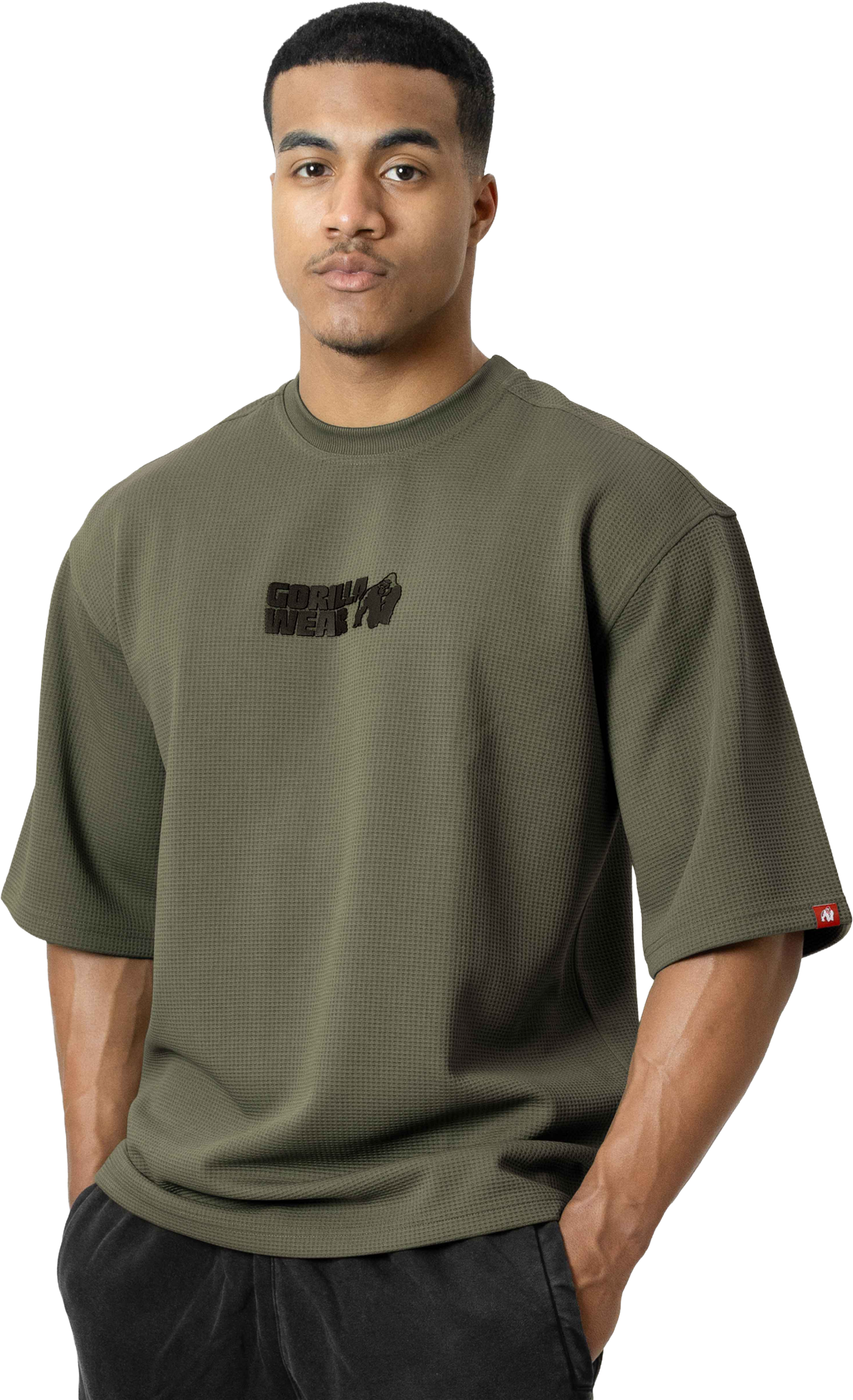 GORILLA WEAR, Idaho Oversized Waffle T-shirt