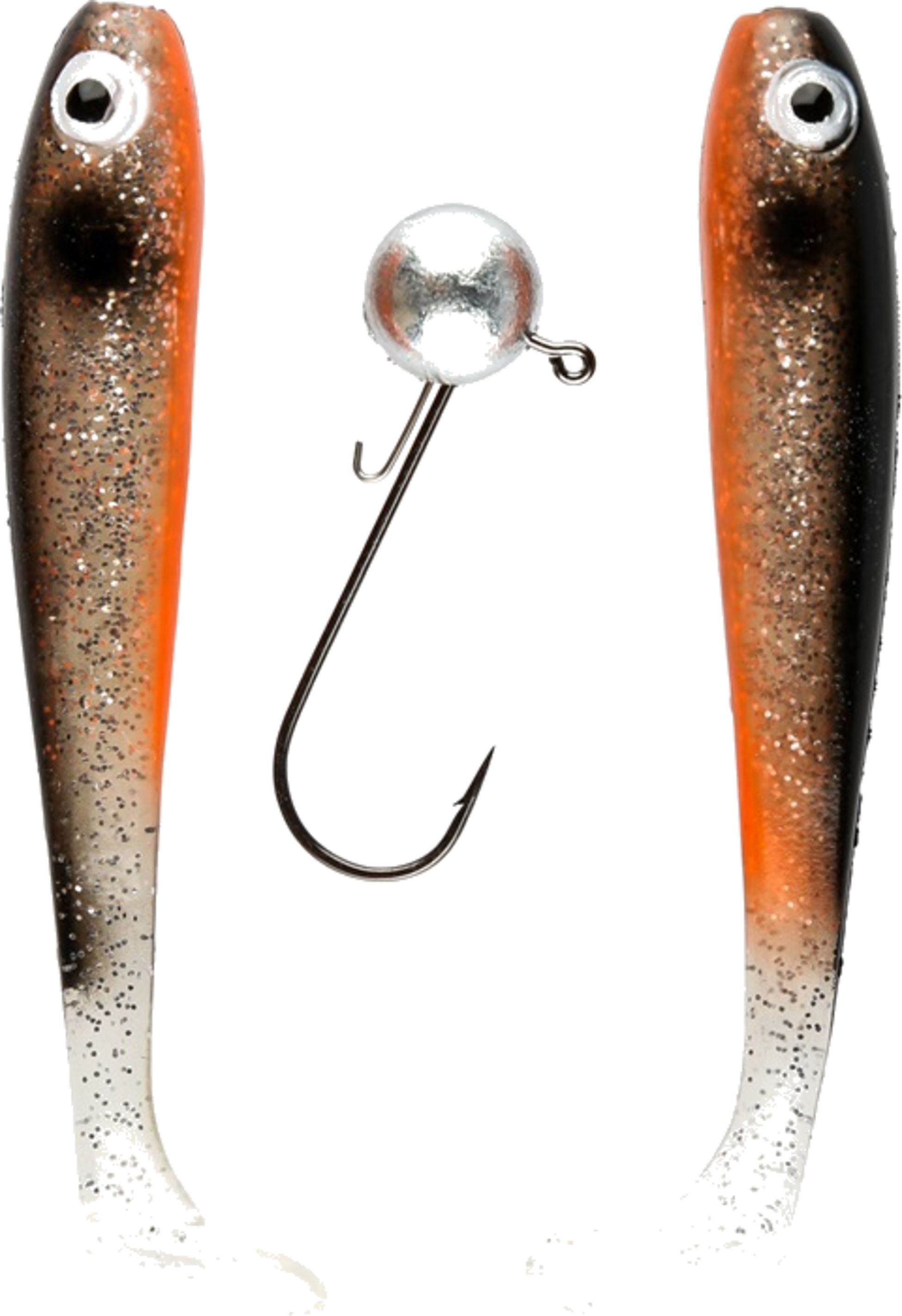 IFISH, Ifish The Demon Shad 10cm, 2-pack Including Jig Head - Silver Sally