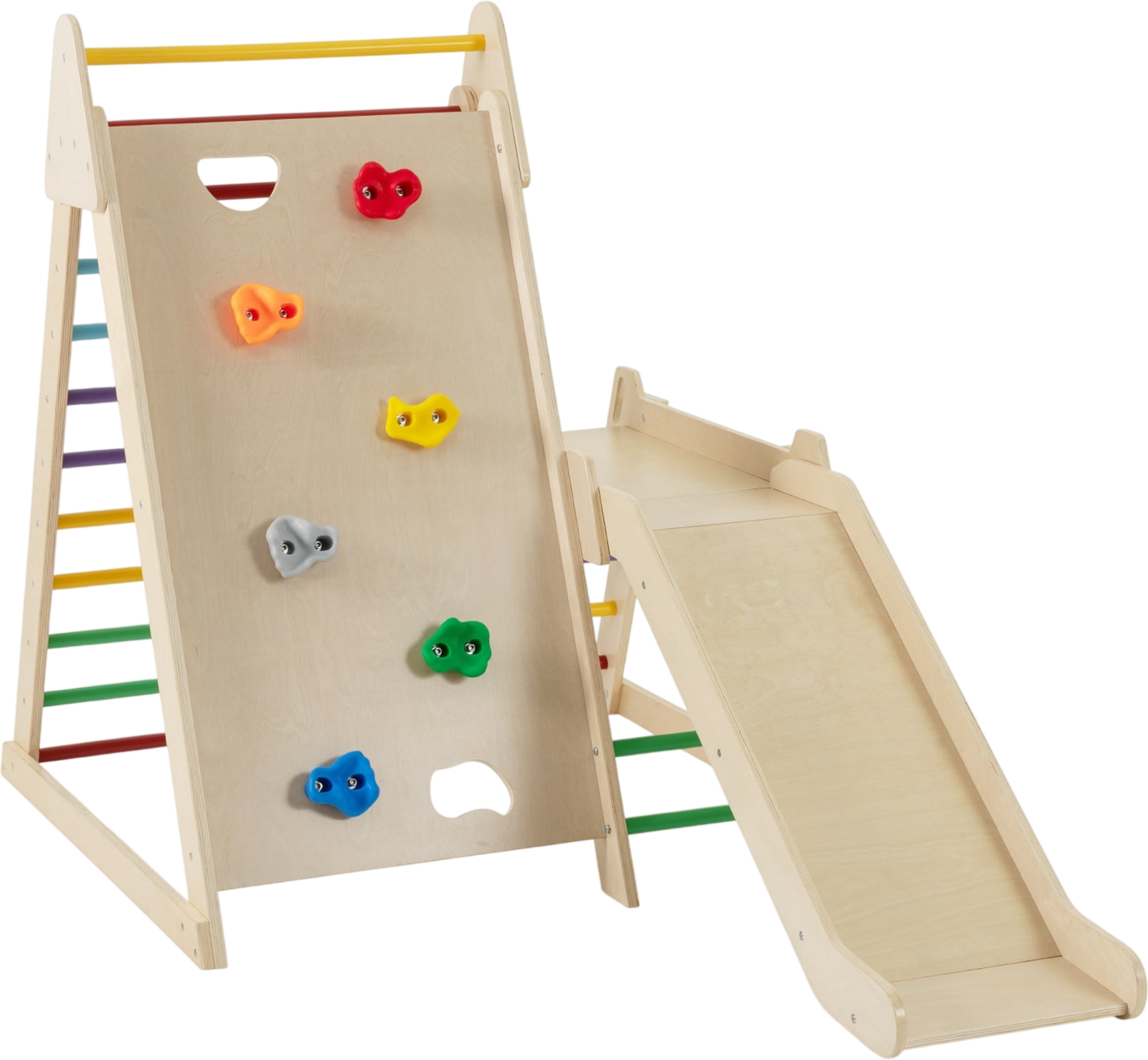 NORTHIX, Indoor Jungle Gym With Slide And Climbing Ladders