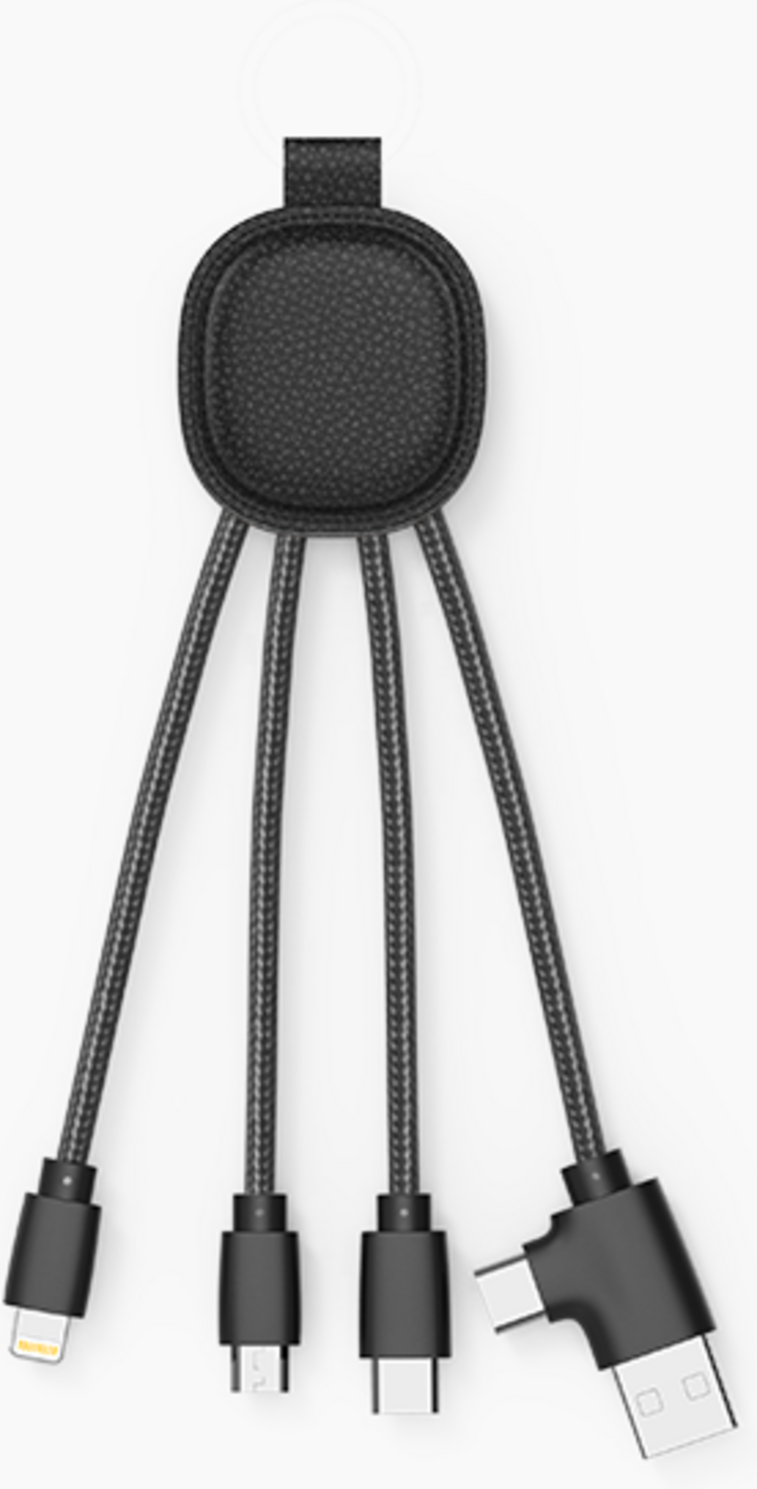 XOOPAR, Ine Smart Nfc-funktion - Svart I Återvunnet Läder - Multi Usb-kabel