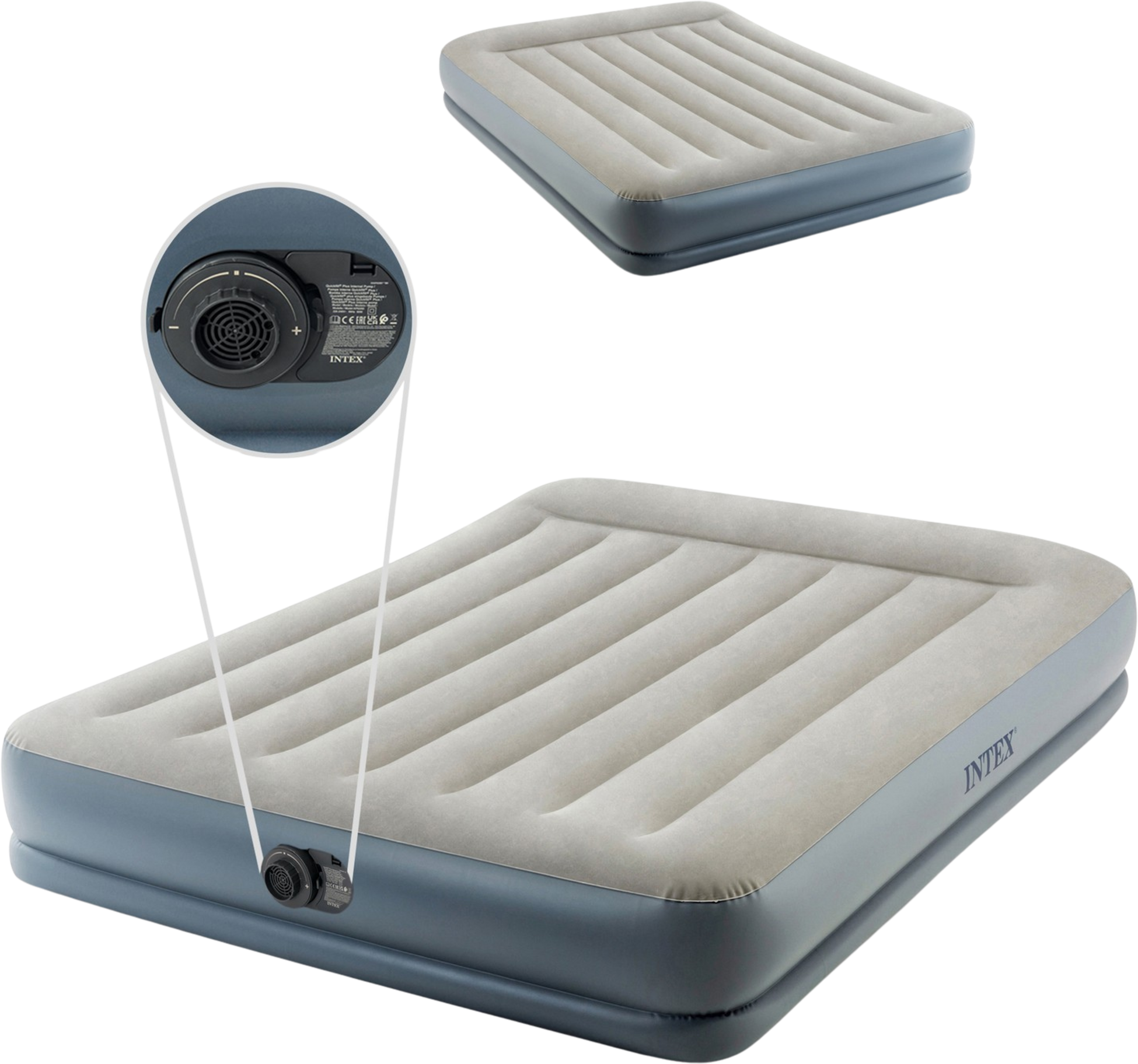 INTEX, Inflatable Air Mattress 203x152 Cm With Pump Double Intex 64118nd