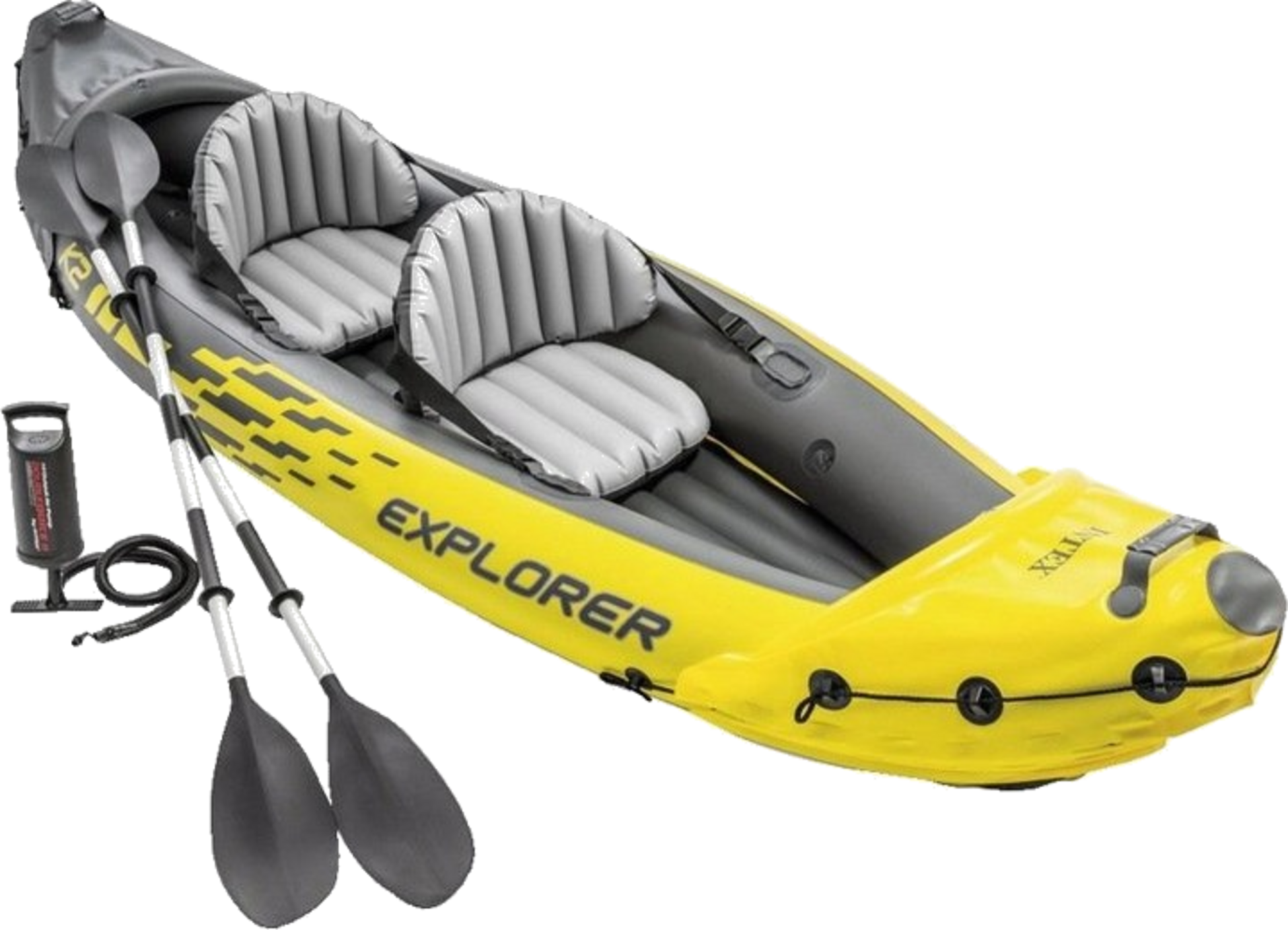 INTEX, Inflatable Kayak Explorer K2 For 2 Persons Paddles + Pump Intex 68307