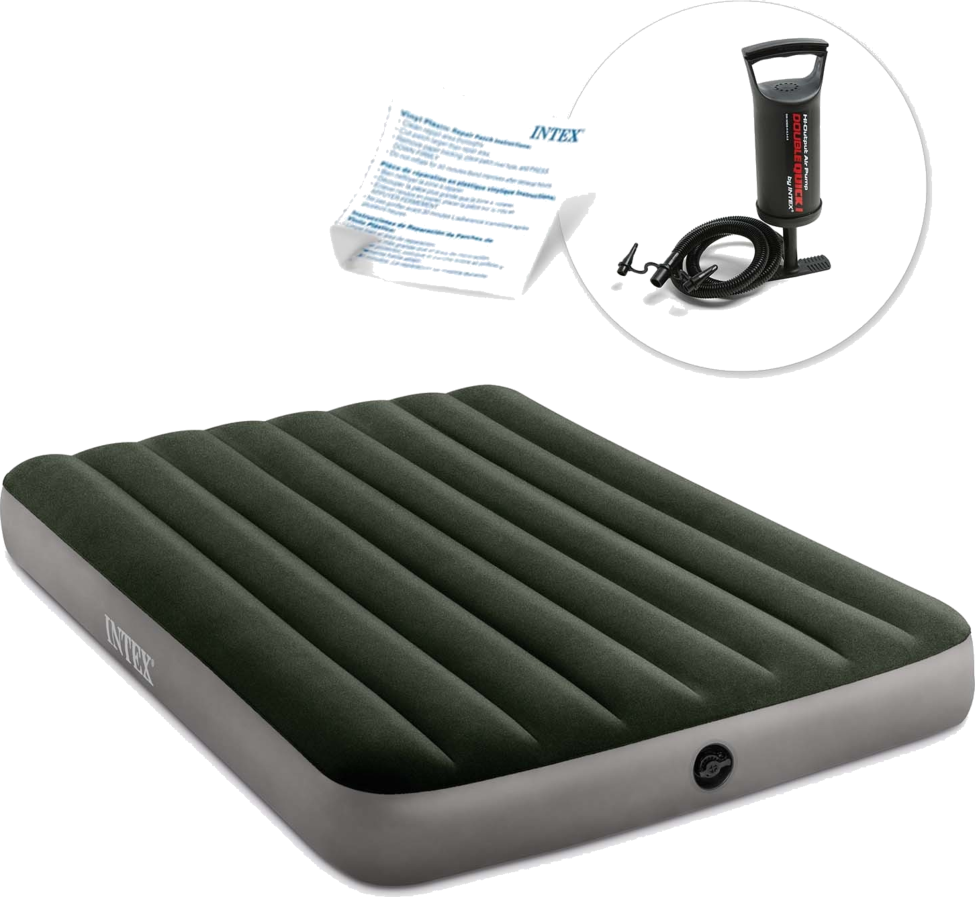 B2X, Inflatable Mattress 191x137x25 Cm With Piston Pump Intex 664108