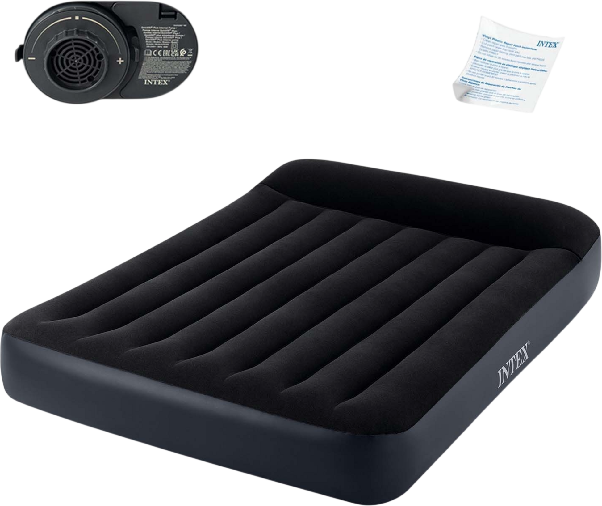 B2X, Inflatable Mattress 203x152x25 Cm With Built-in Electric Pump Intex 64150
