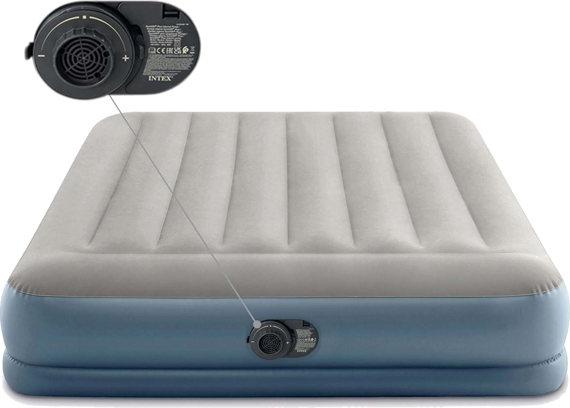 B2X, Inflatable Mattress 203x152x30 Cm With Built-in Electric Pump Intex 64118