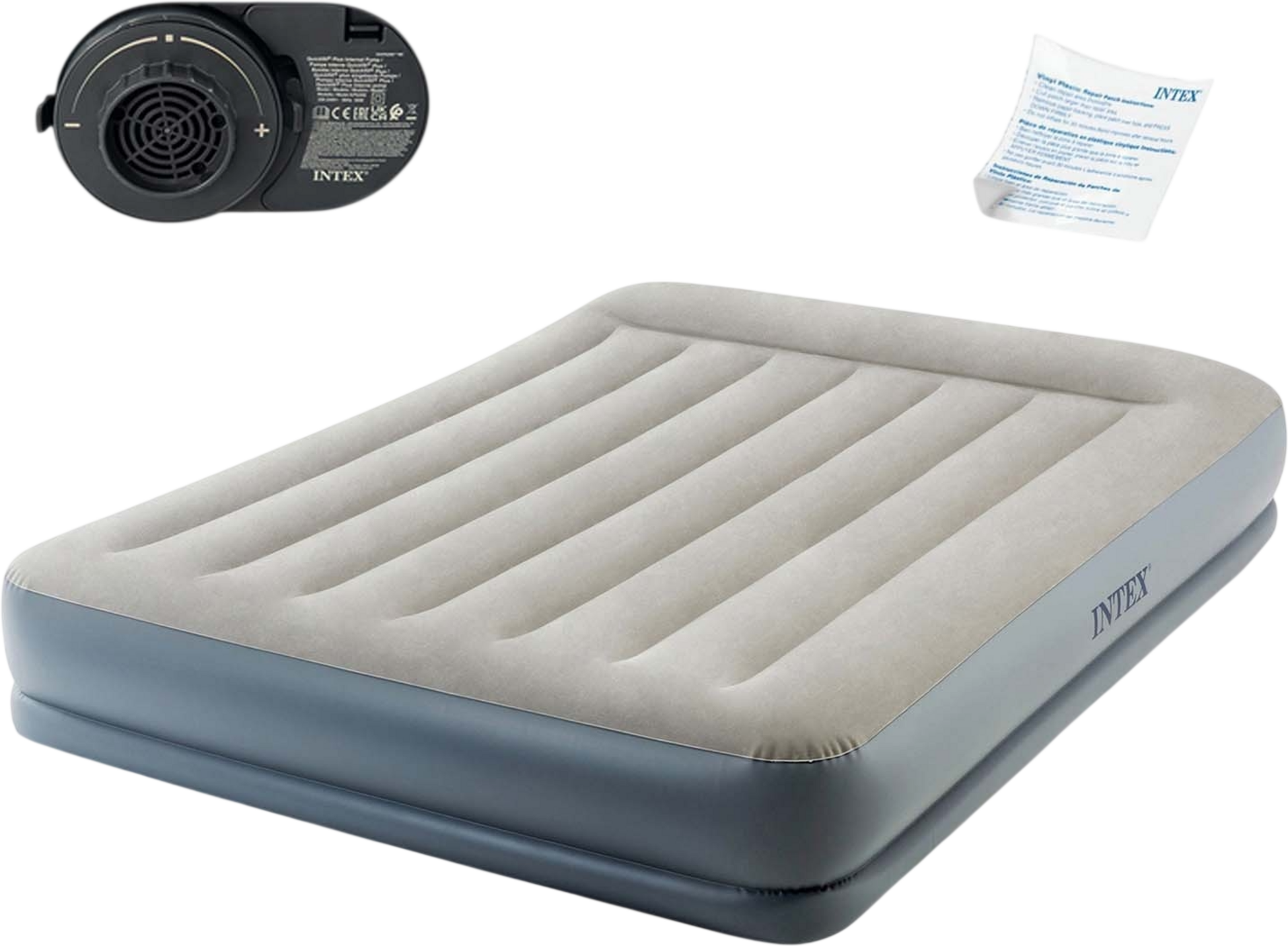 B2X, Inflatable Mattress 203x152x30 Cm With Built-in Electric Pump Intex 64118