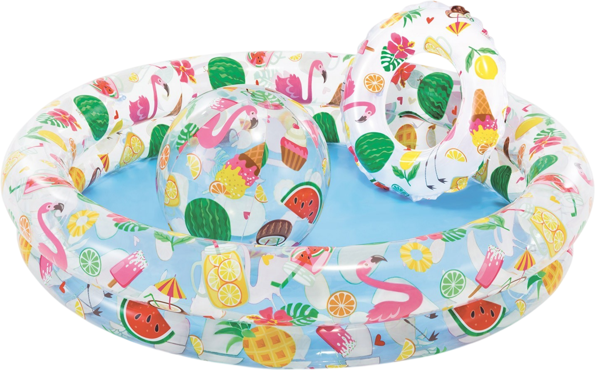 B2X, Inflatable Pool Ring And Ball Set 122 X 25 Cm Intex 59460