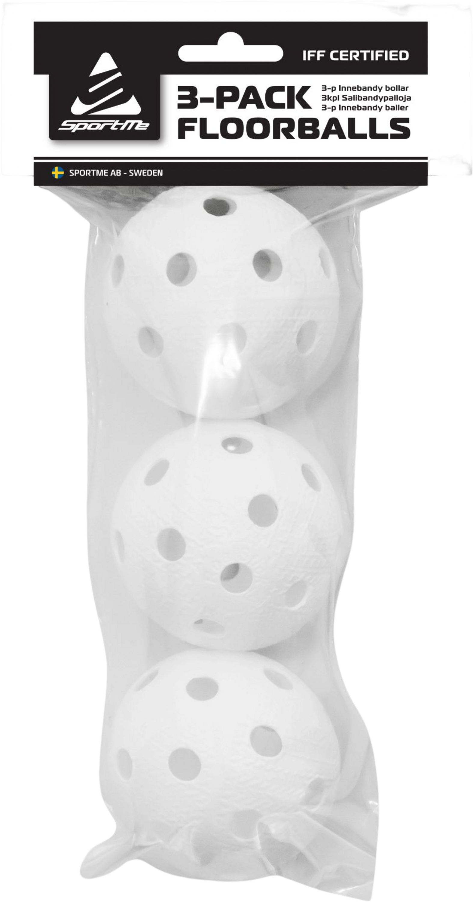 SPORTME, Innebandybollar 3 Pack IFF-godk&auml;nda