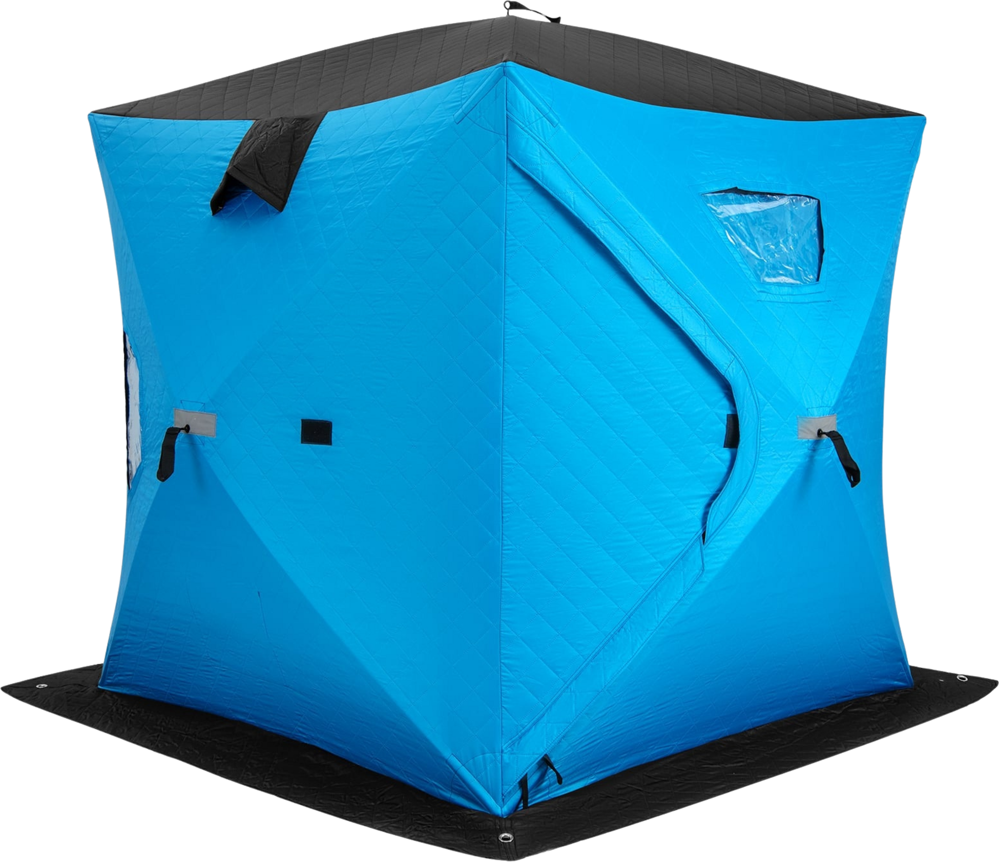 NORTHIX, Insulated Pop-up Ice Fishing Tent, 2-person, Blue
