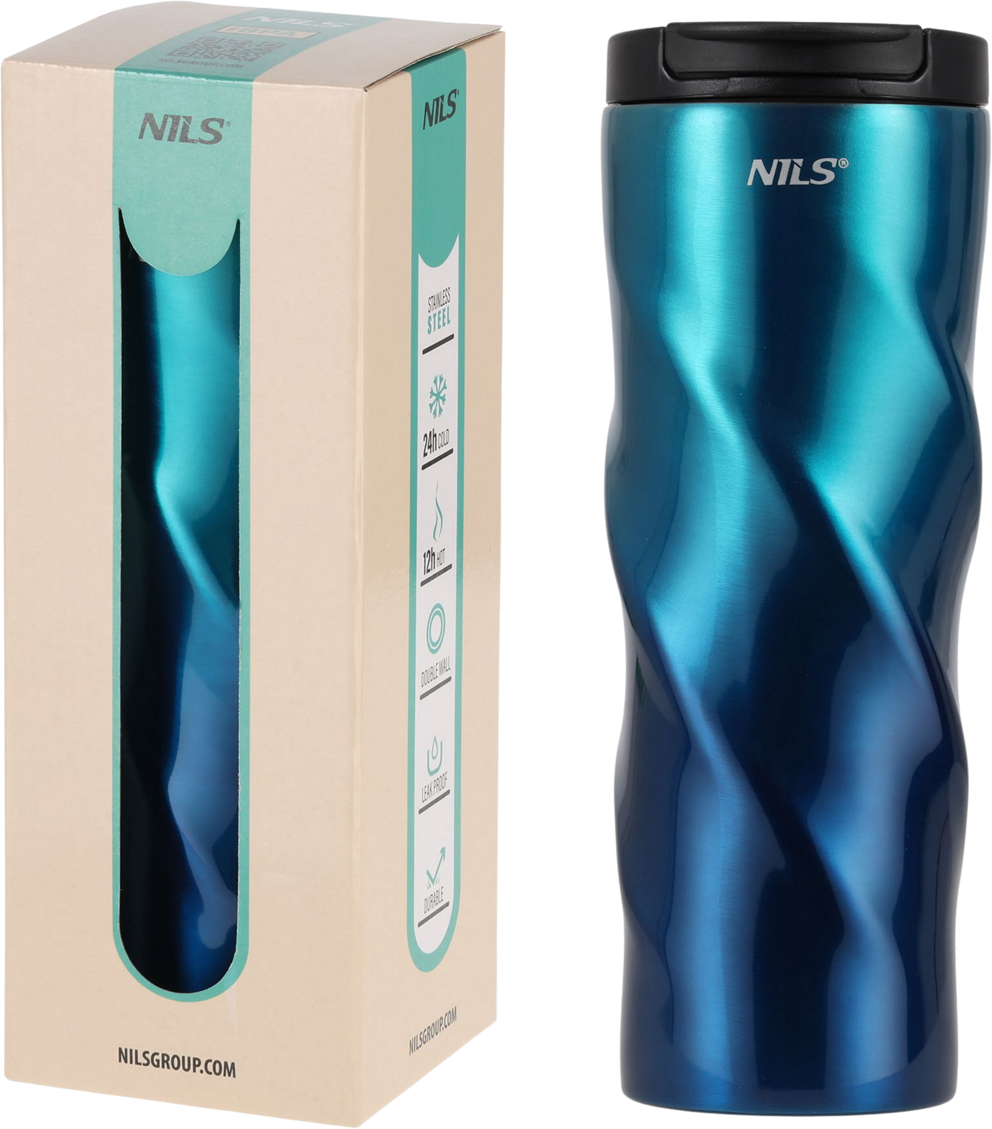 NORTHIX, Insulated Stainless Steel Travel Mug, 500 Ml, Blue