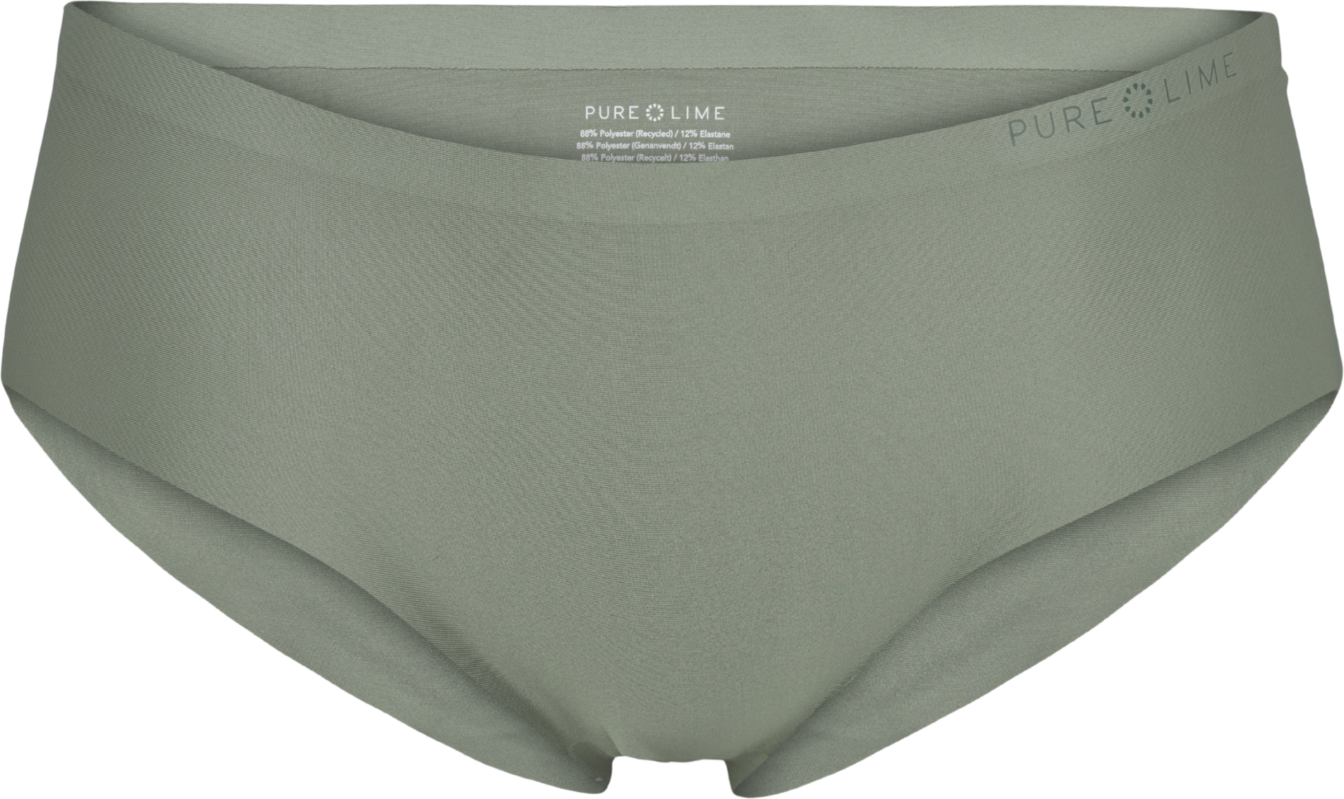 PURE LIME, Invisible Microfiber Hipster 2 Pack