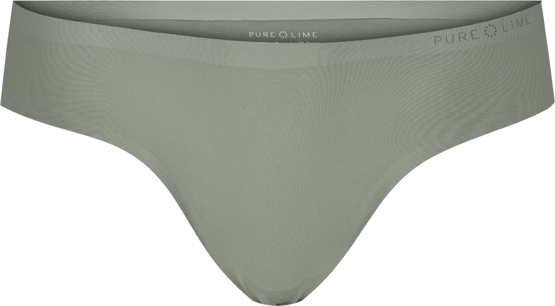 PURE LIME, Invisible Microfiber Thong 2 Pack