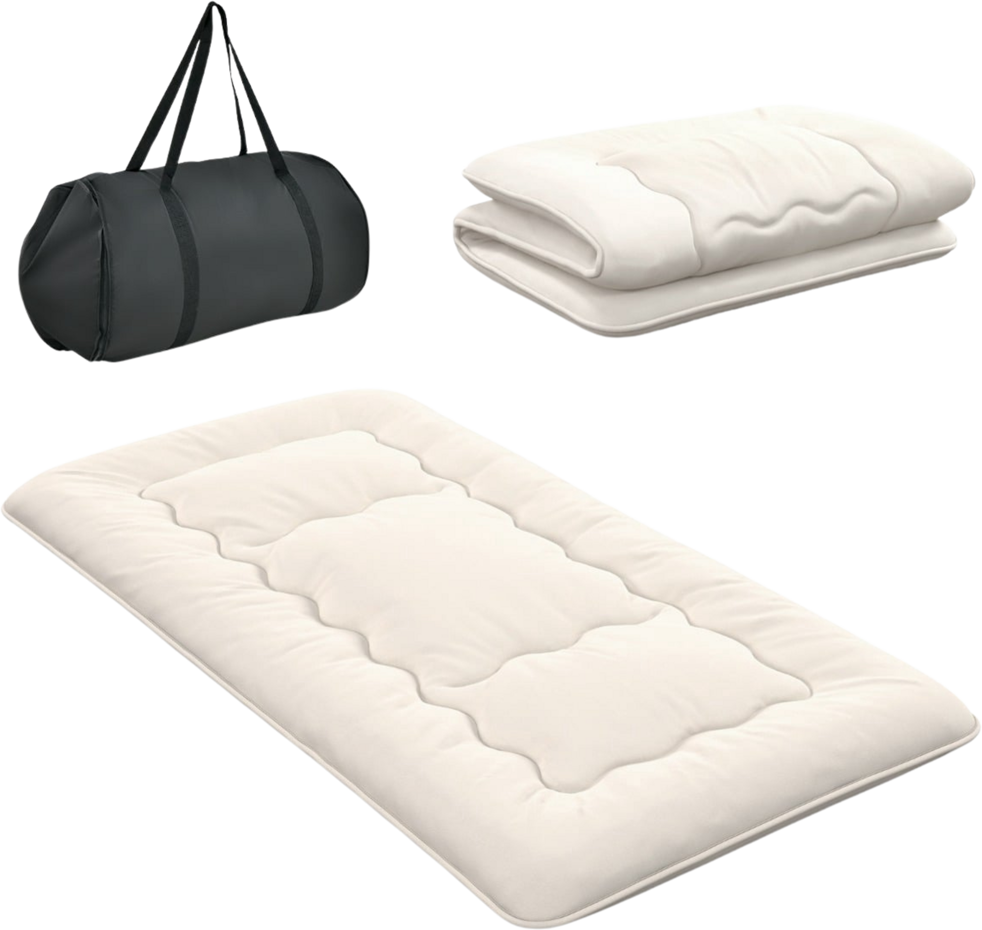 NORTHIX, Japanese Futon Mattress, Washable Cover, 200x90x10 Cm