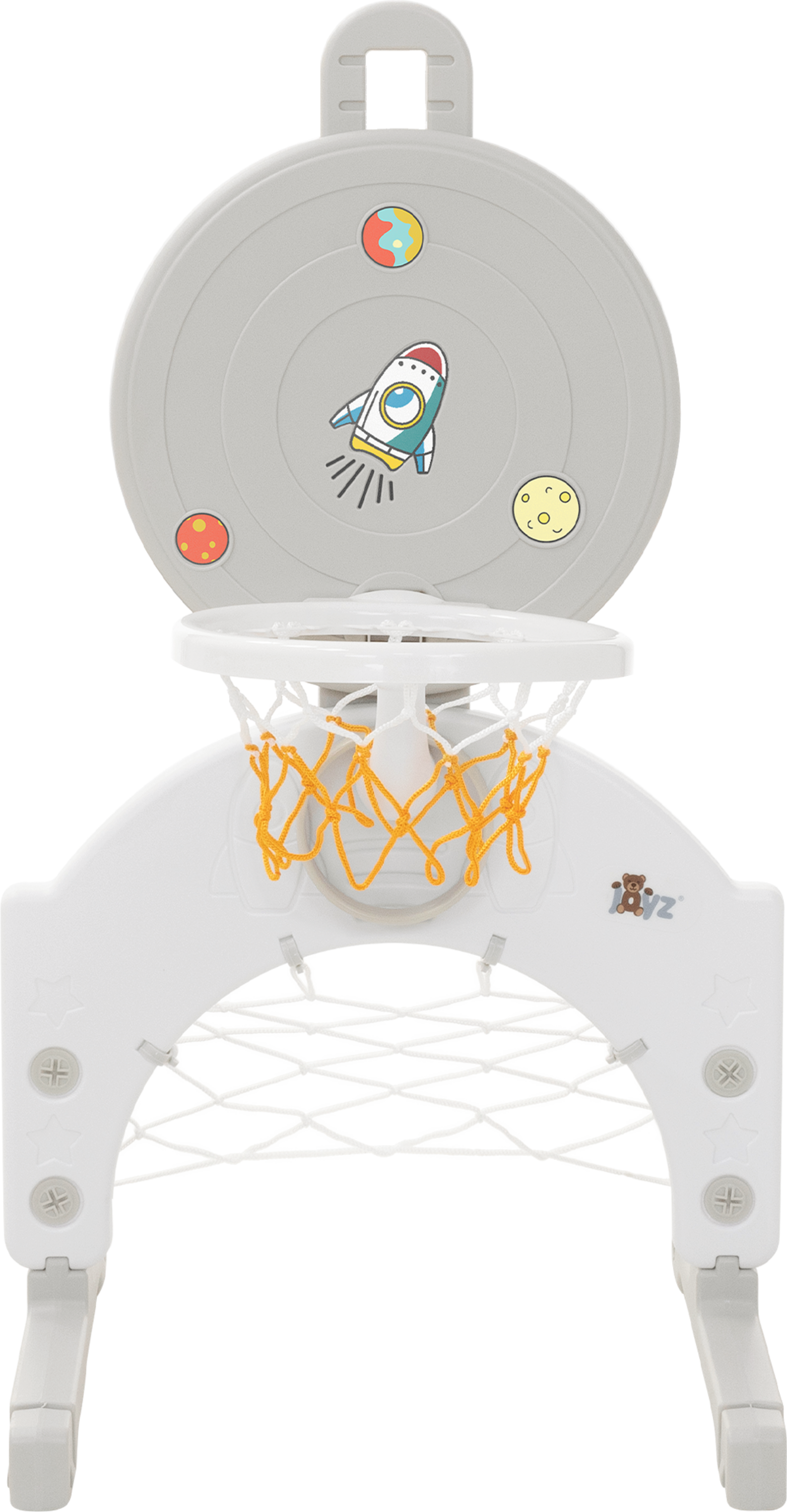 JOYZ, Joyz Kids Basketball Hoop Set 3-in-1, Height Adjustable, Including Football Goal, Rings And Balls