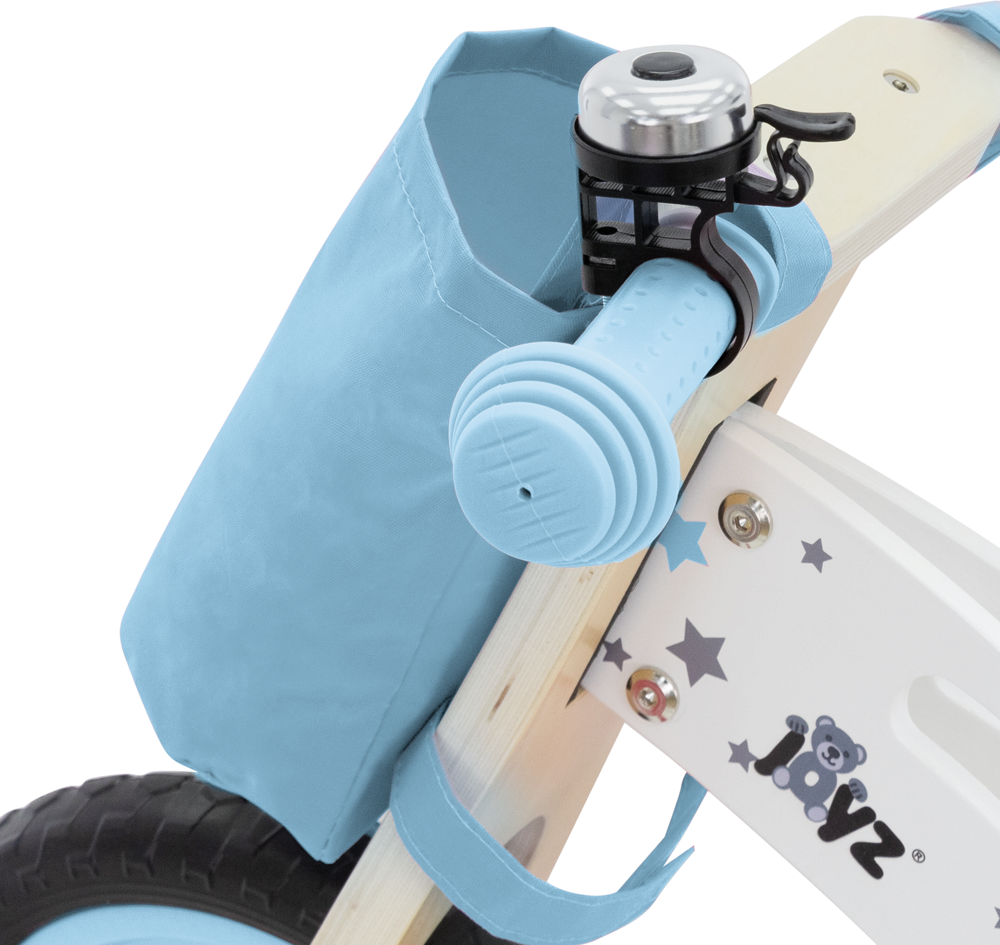 JOYZ, Joyz Wooden Balance Bike For Children 2 Years Plus Blue Adjustable Seat Toddler Run Bicycle