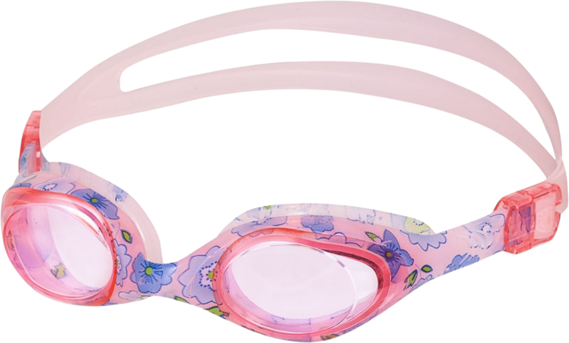 NORTHIX, Junior Swimming Goggles, Pink Flowers Design