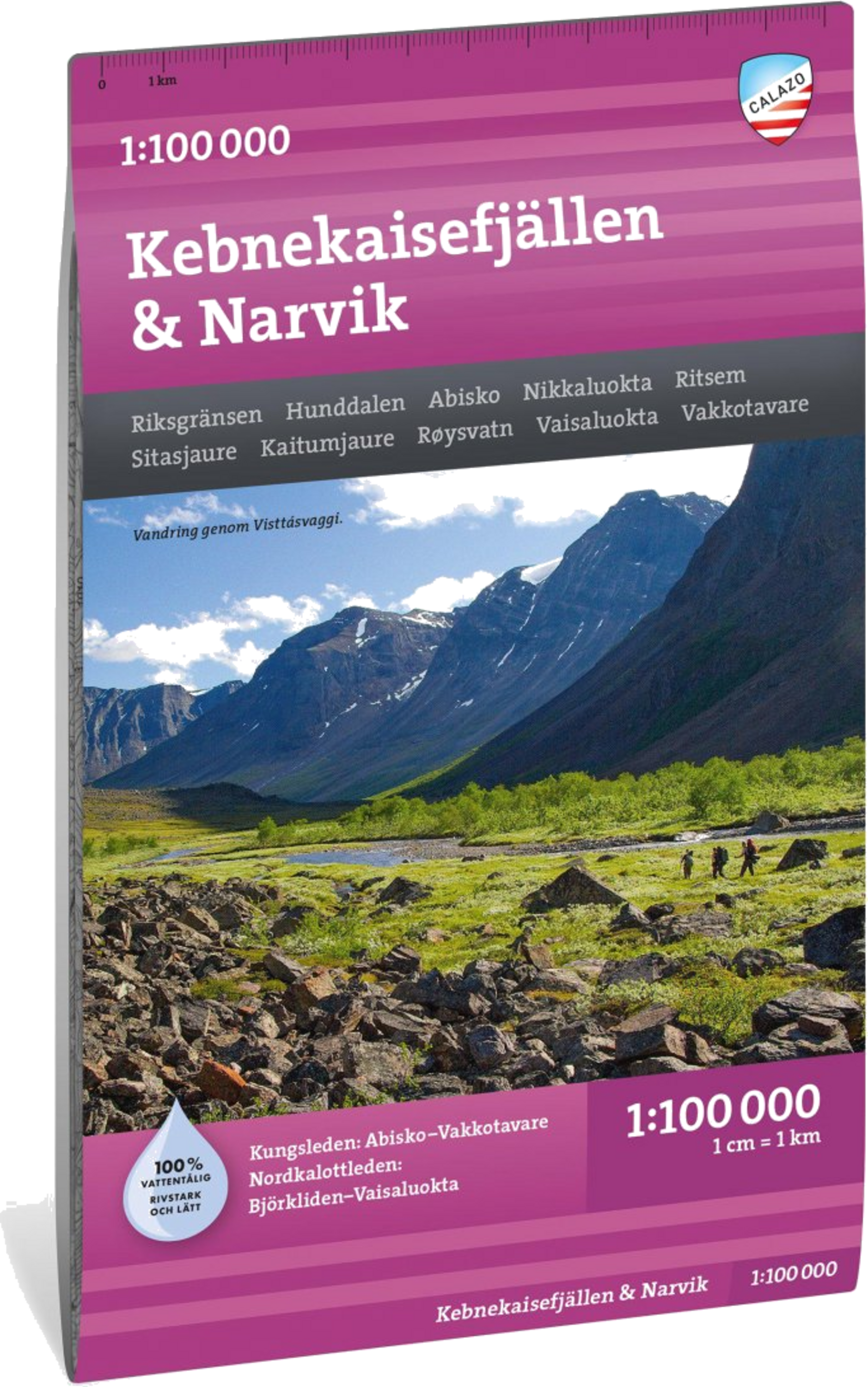 CALAZO, Kebnekaisefjällen  Narvik 1:100 000