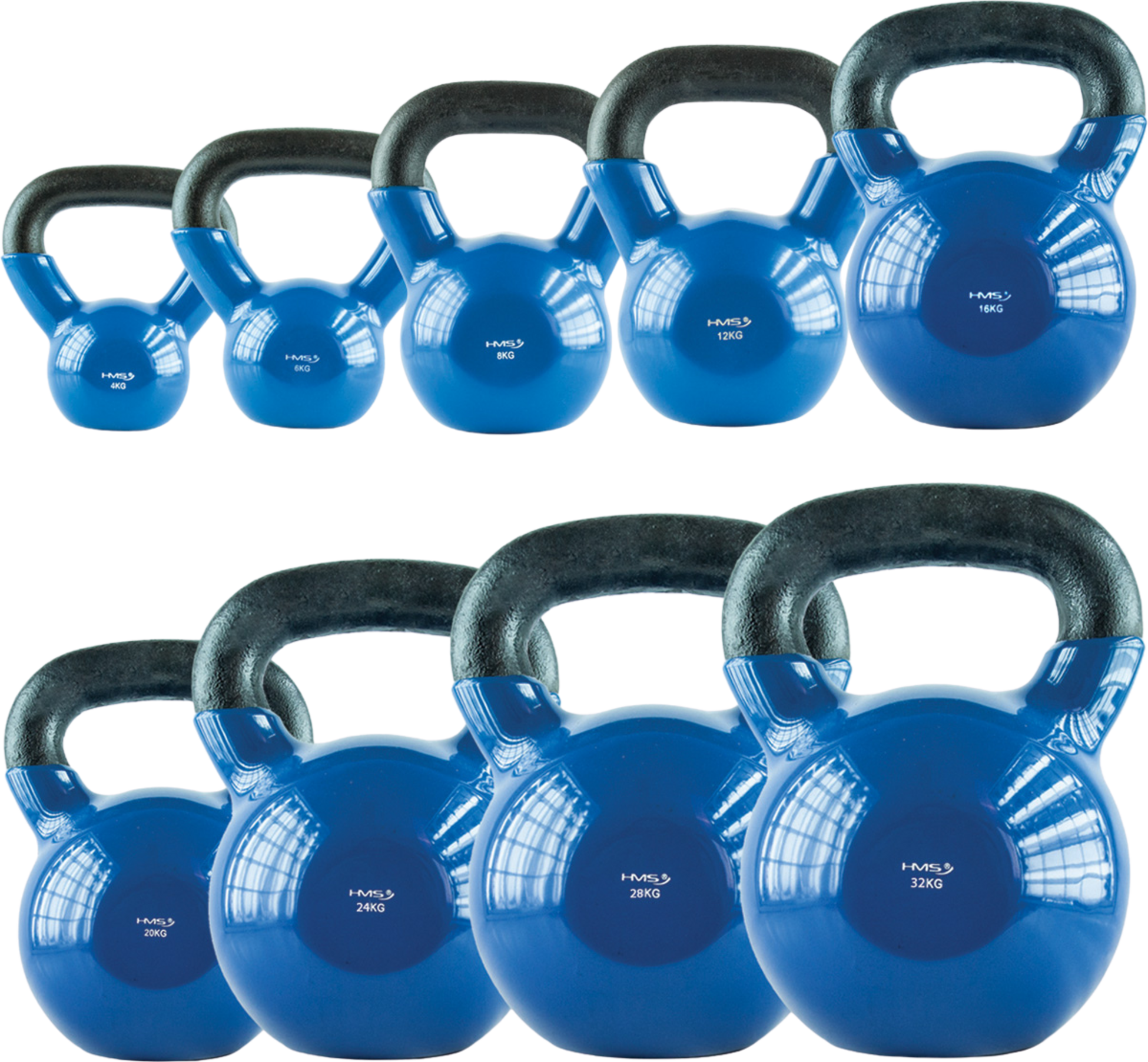NORTHIX, Kettlebell, Cast Iron, 4 Kg, Blue