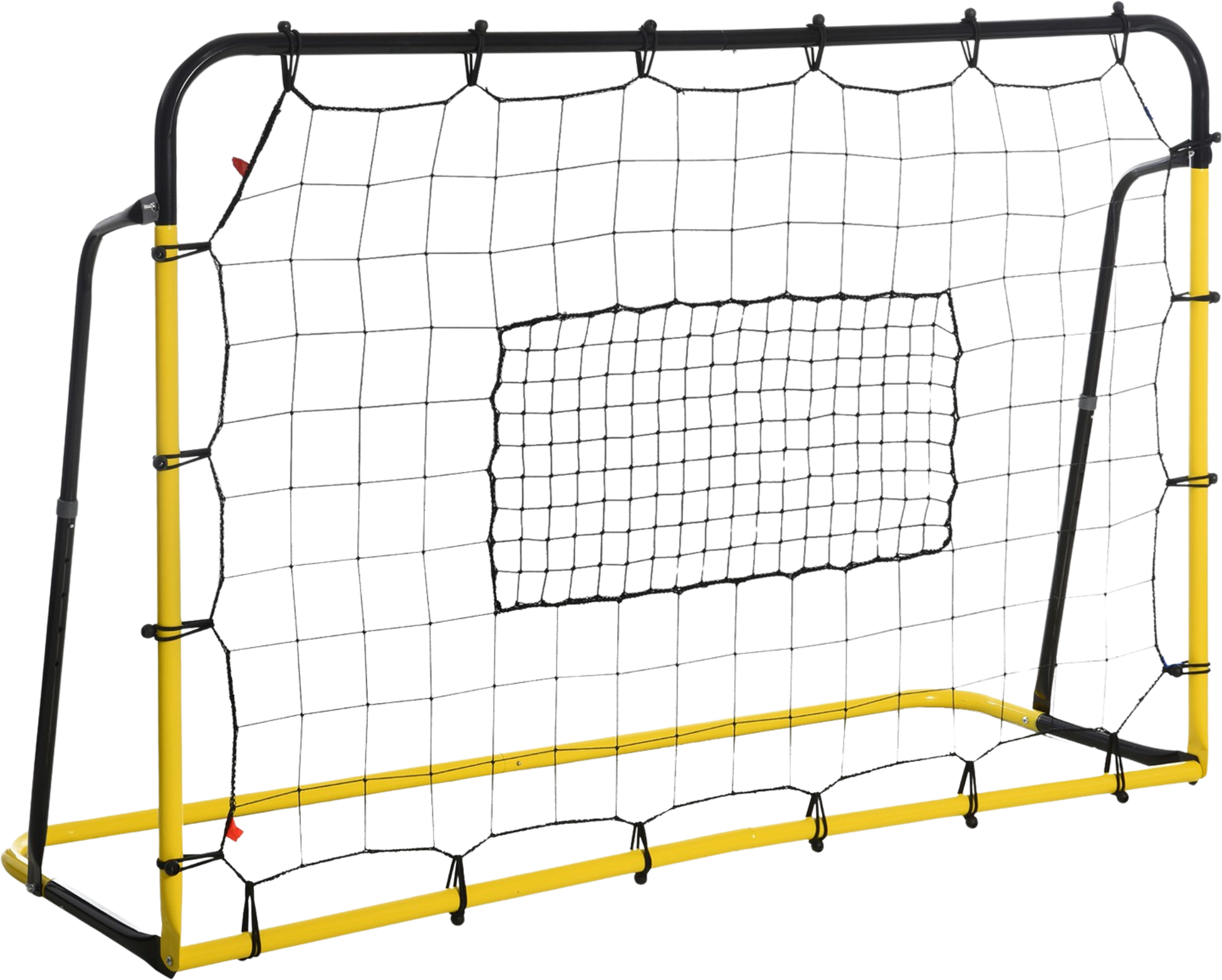 NORTHIX, Kickback Football Rebounder Goal Rebound Wall Net For Football, Basketball, Baseball, Yellow+black,