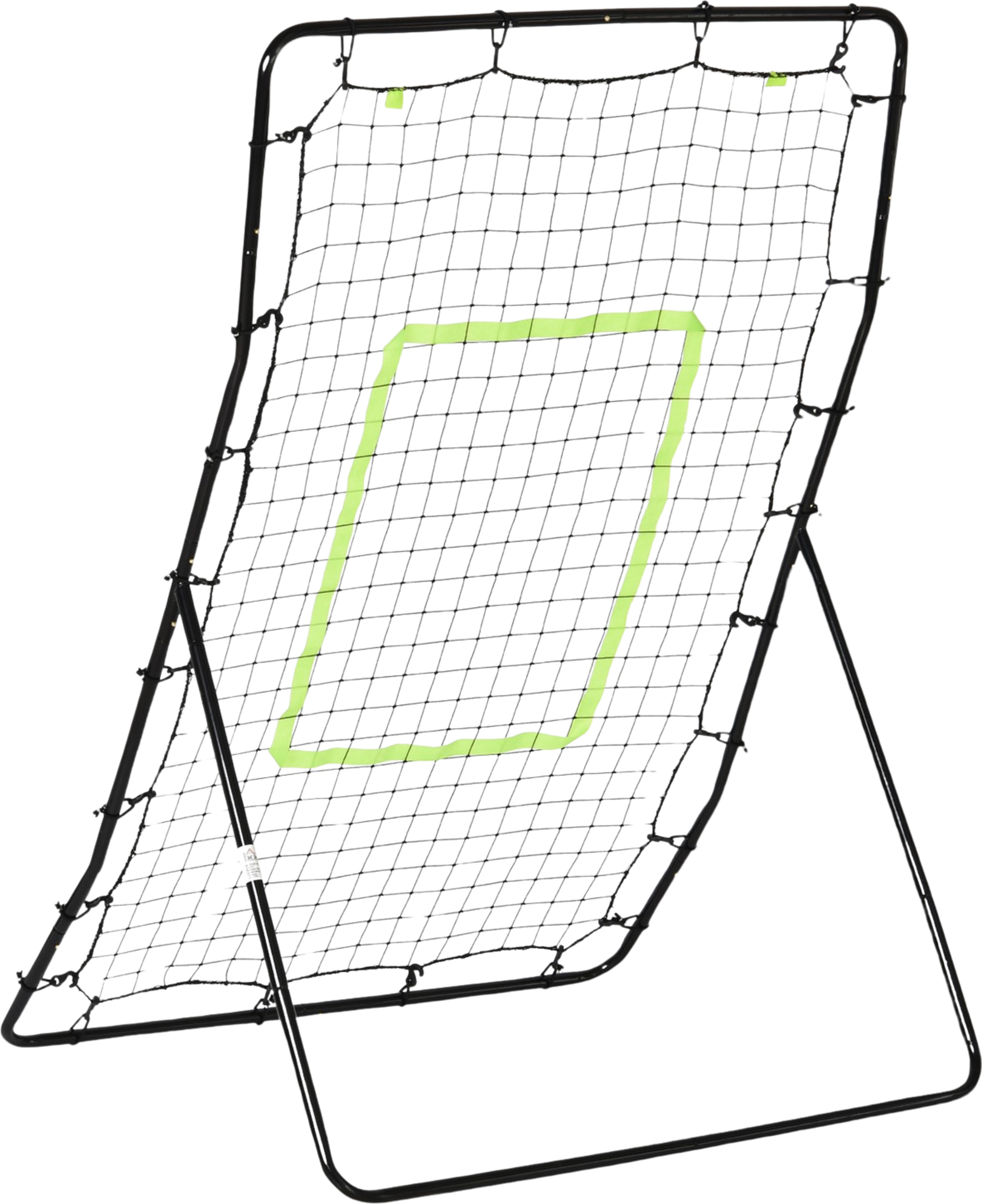 NORTHIX, Kickback Rebounder Goal Rebound Wall Net, Steel+pe, 75x126cm, Training Aid For Football, Black