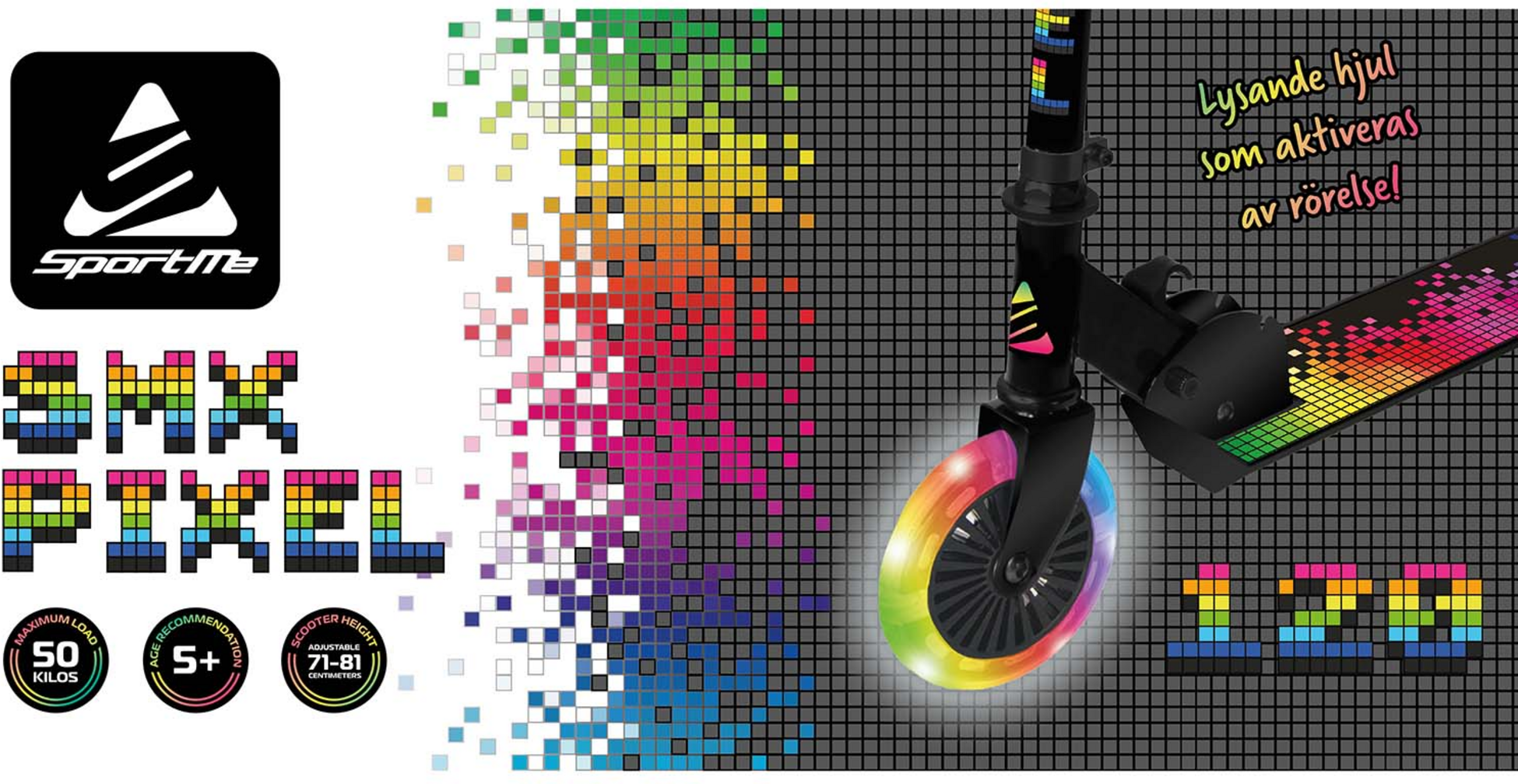 SPORTME, Kickbike Smx Pixel 120