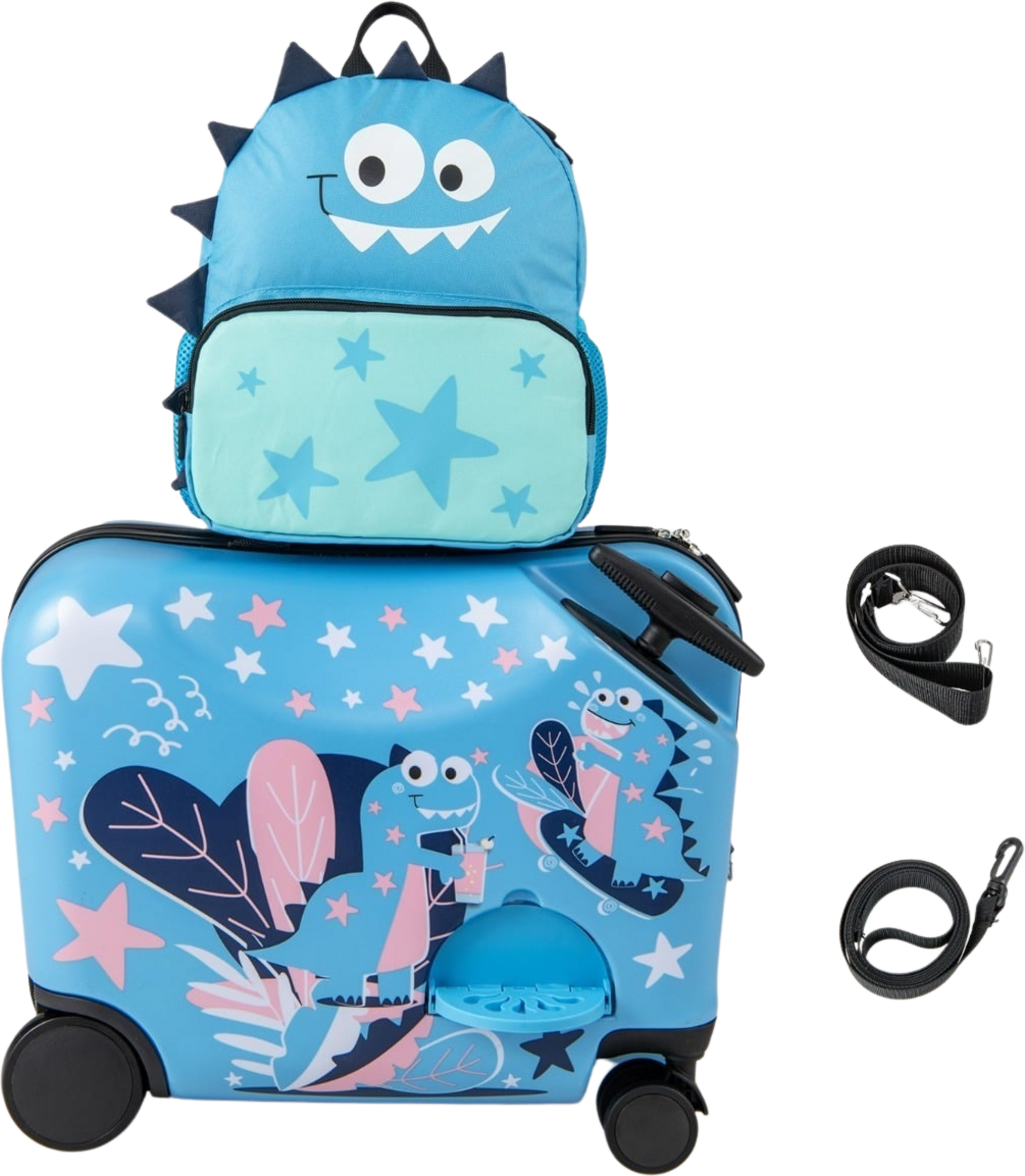 NORTHIX, Kids' Dinosaur Luggage Set With Backpack, 12"+18"